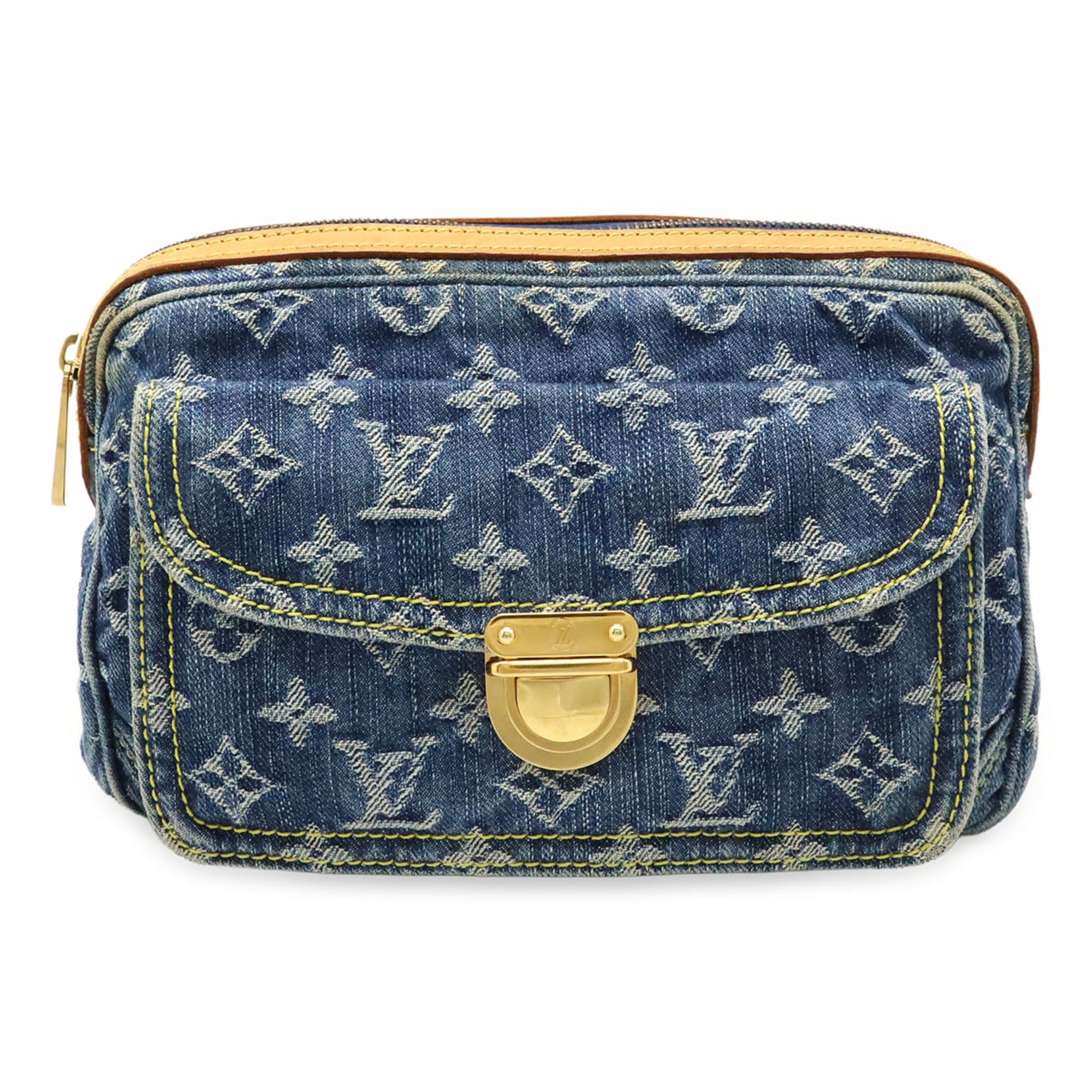 Louis Vuitton Blue Monogram Denim Fanny Pack Shoulder Bag