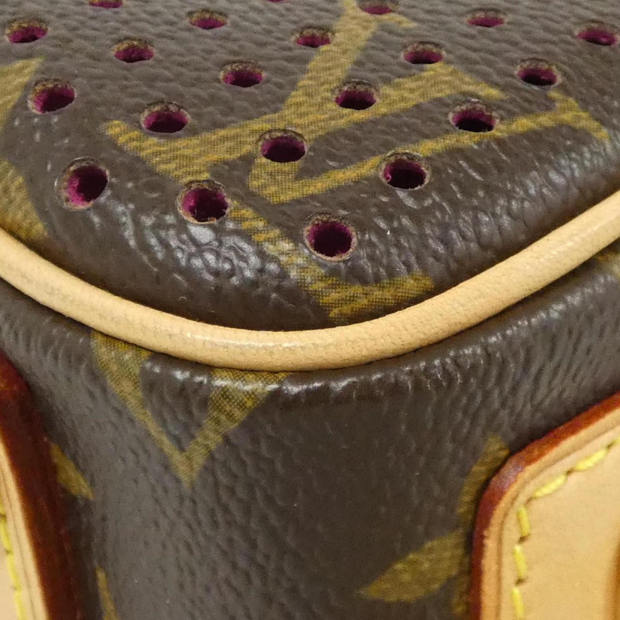 Louis Vuitton Fuchsia Marron Coated Canvas Shoulder Bag