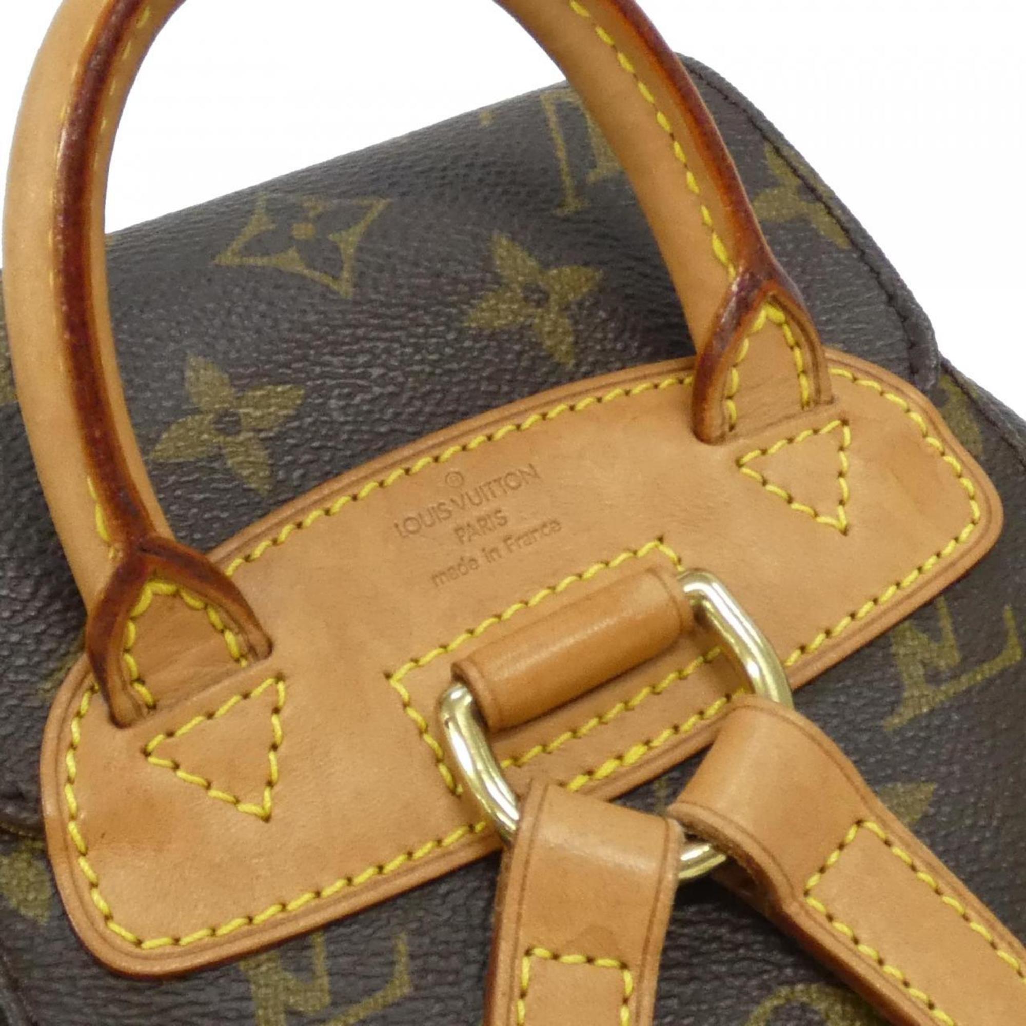 Louis Vuitton Marron Coated Canvas Backpack