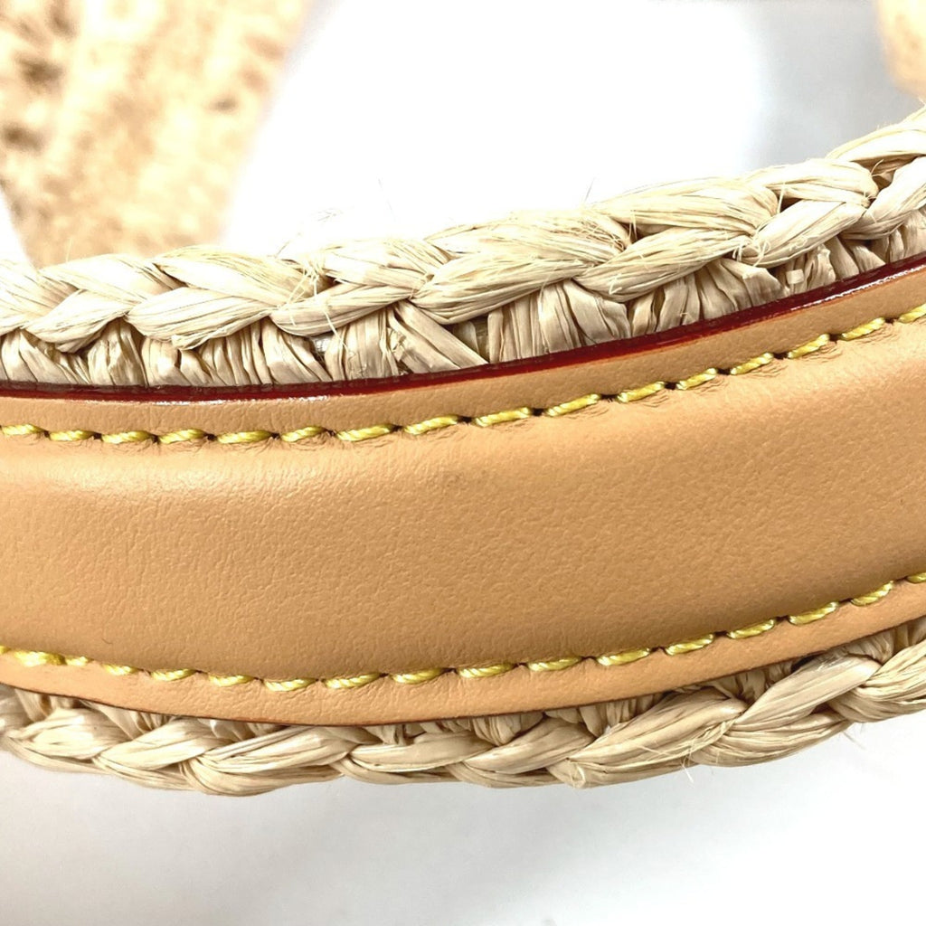 Louis Vuitton Natural Raffia Leather Handbag Shoulder Bag Tote Bag