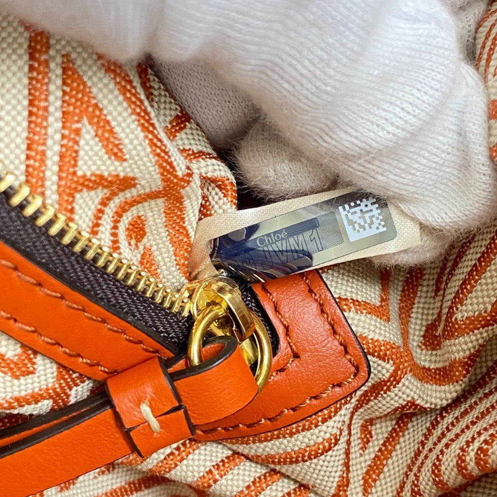 Chloé Orange Leather Handbag Shoulder Bag (Pre-Owned)