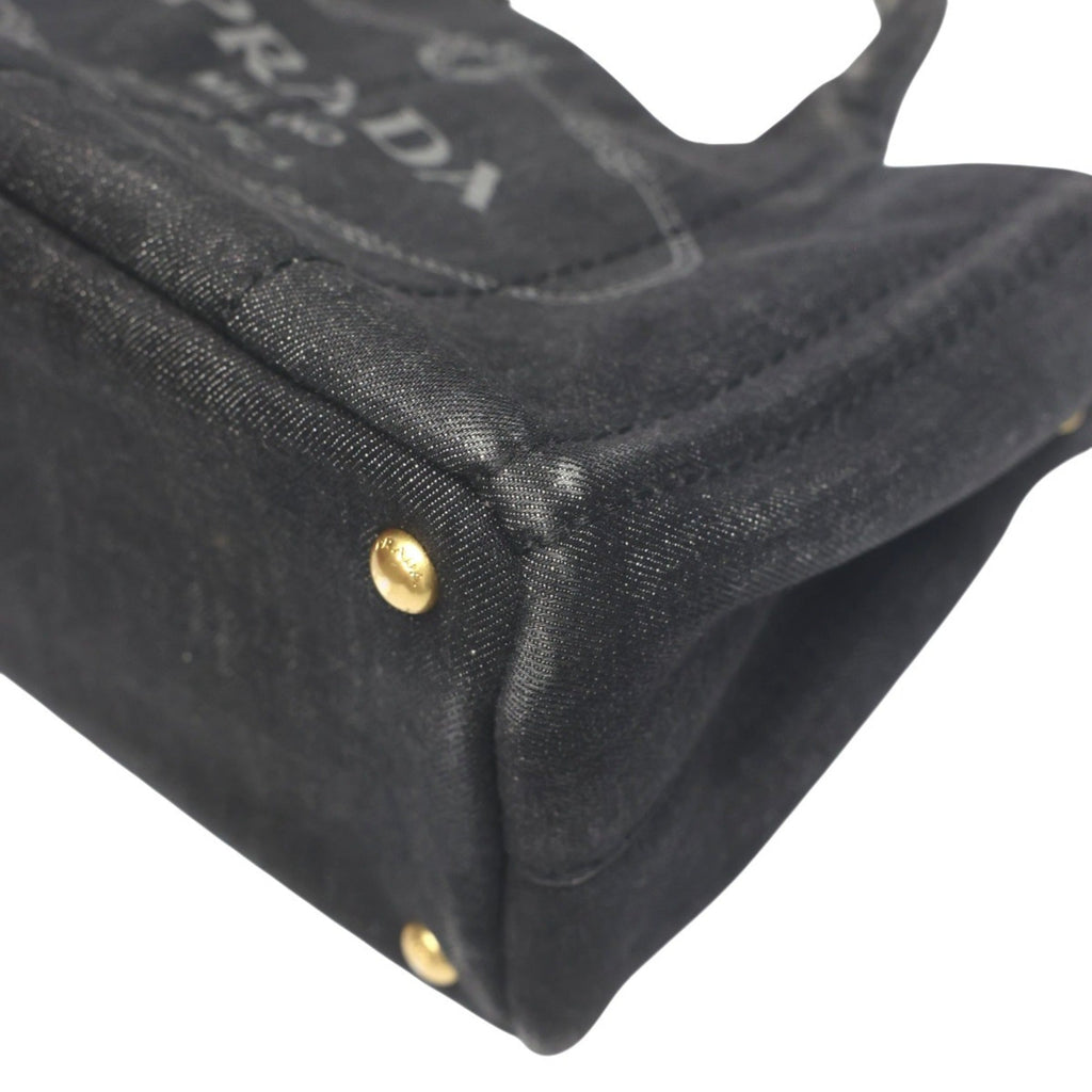 Prada Black Denim Tote Bag