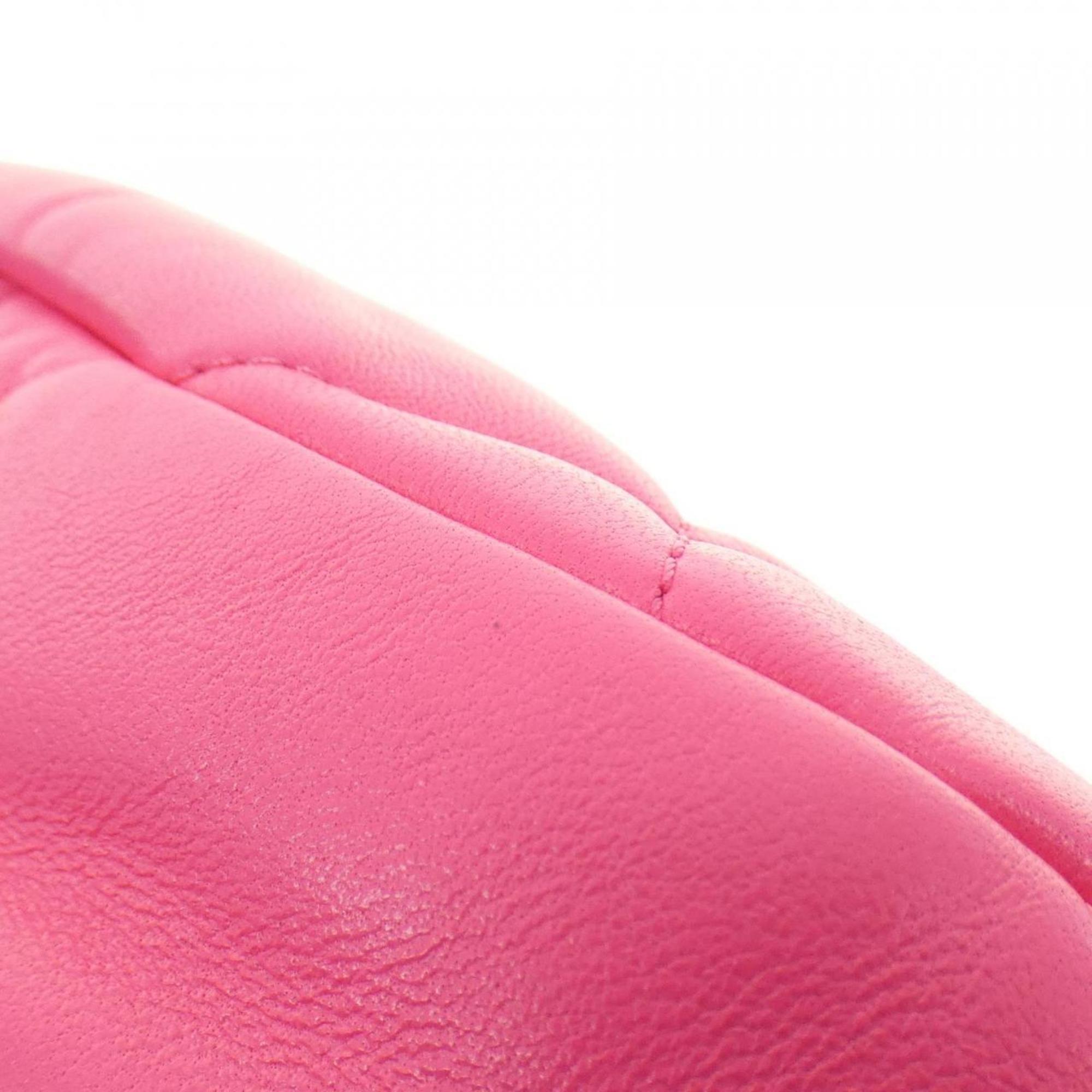 Chanel Pink Leather Shoulder Bag