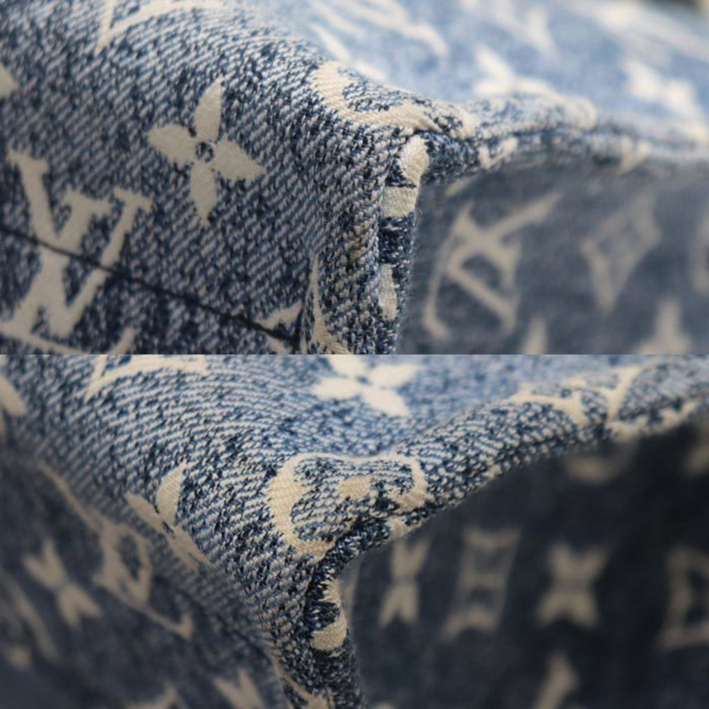 Louis Vuitton Blue Denim Shoulder Bag