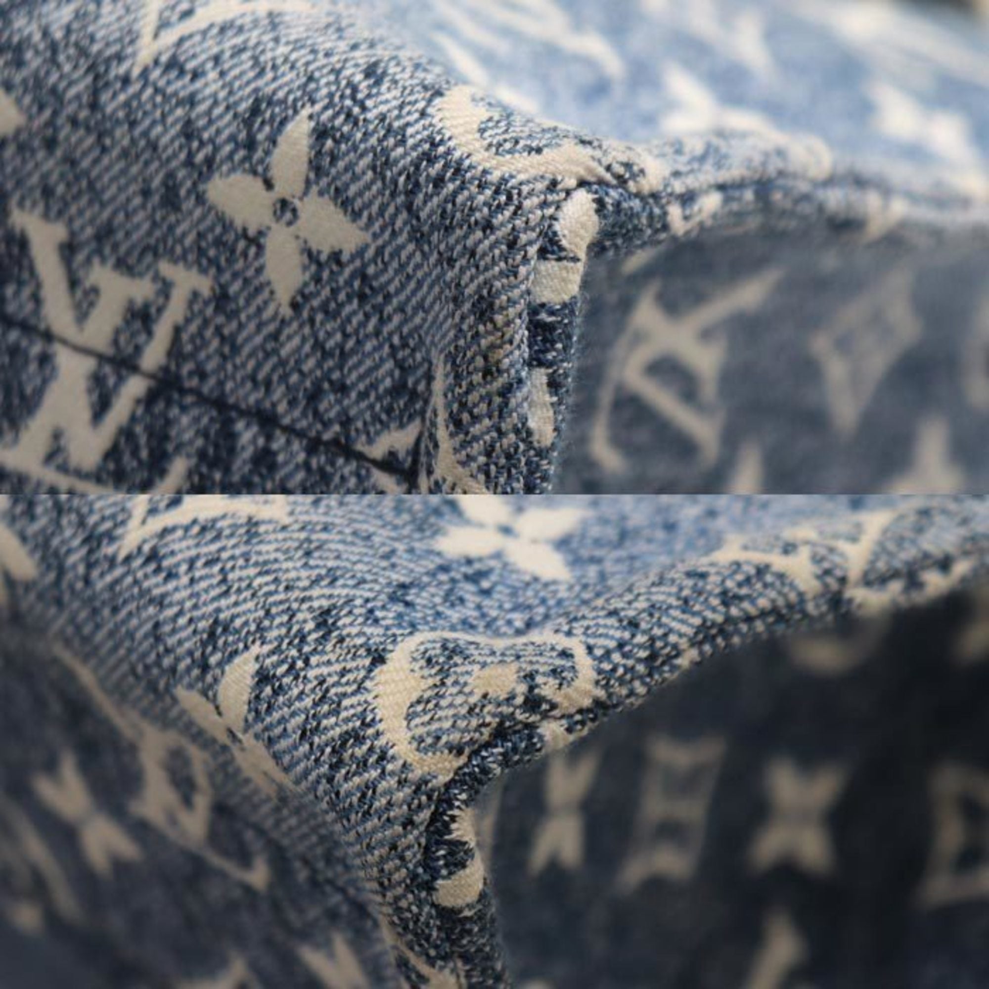 Louis Vuitton Blue Denim Shoulder Bag