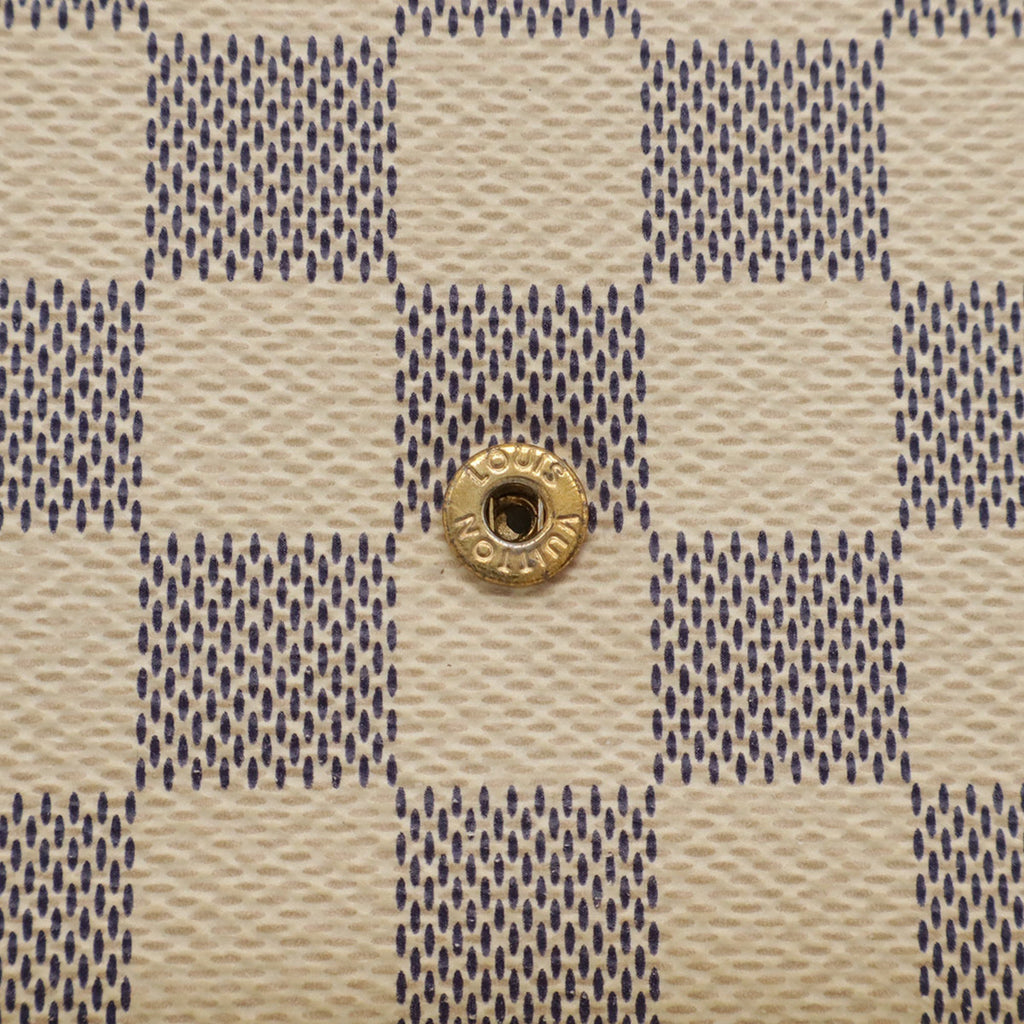 Louis Vuitton Damier Azur Ivory Damier Azur Clutch Bag Pochette Shoulder Bag