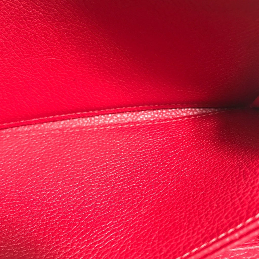 Louis Vuitton Monogram Empreinte Cherry Red Color Monogram Empreinte Long Wallet