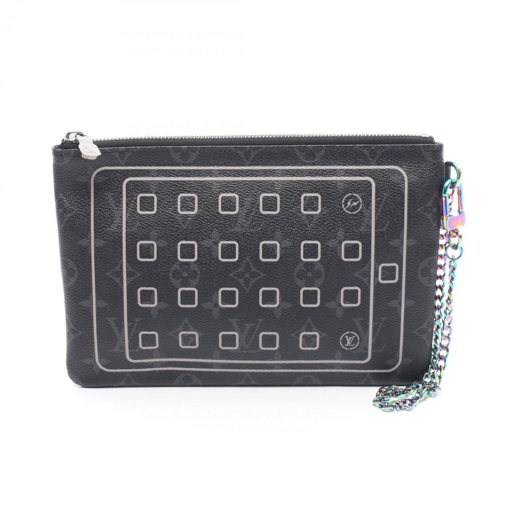 Louis Vuitton Black Monogram Eclipse Pvc Pouch