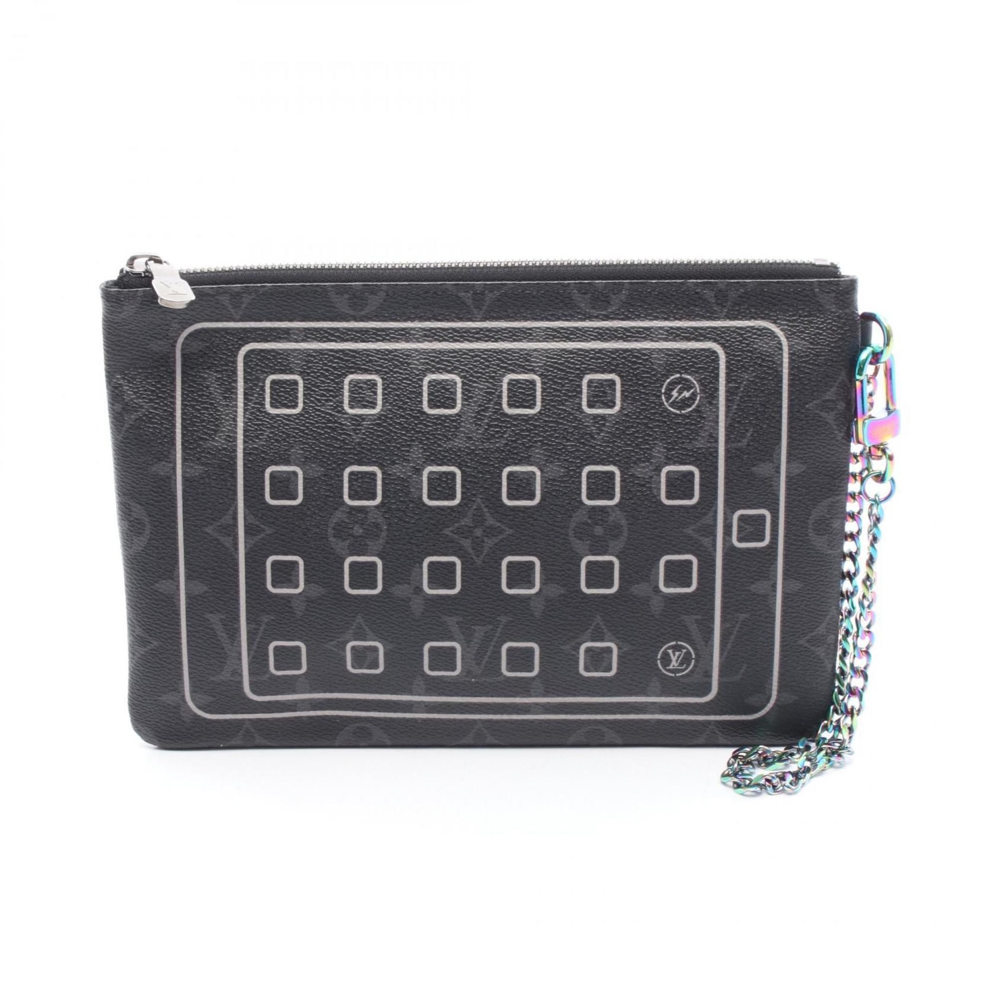 Louis Vuitton Black Monogram Eclipse Pvc Pouch