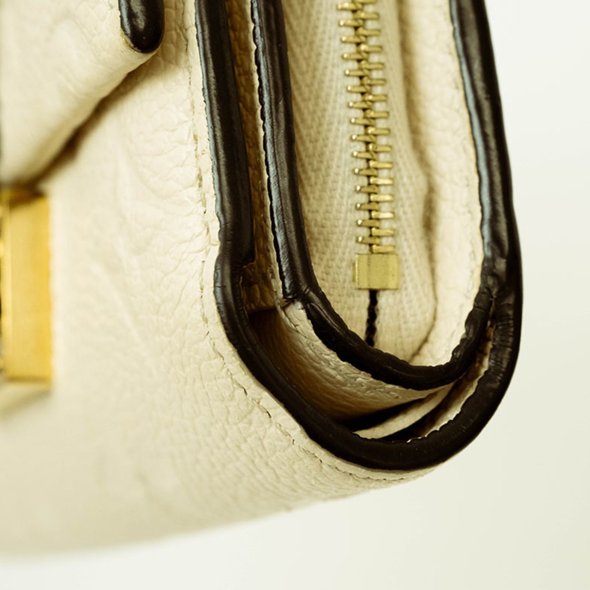 Louis Vuitton Cream Monogram Empreinte Leather Wallet