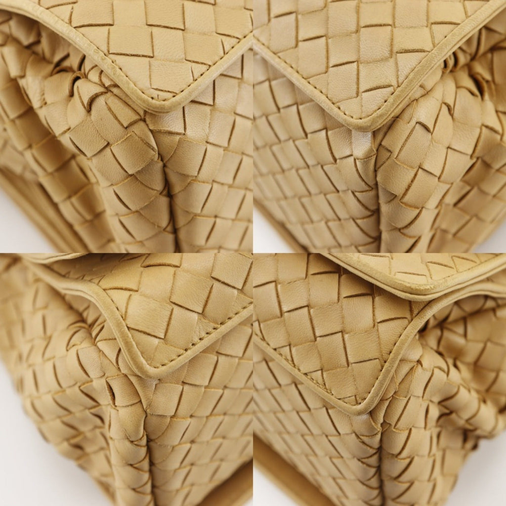 Bottega Veneta Beige Intrecciato Shoulder Bag