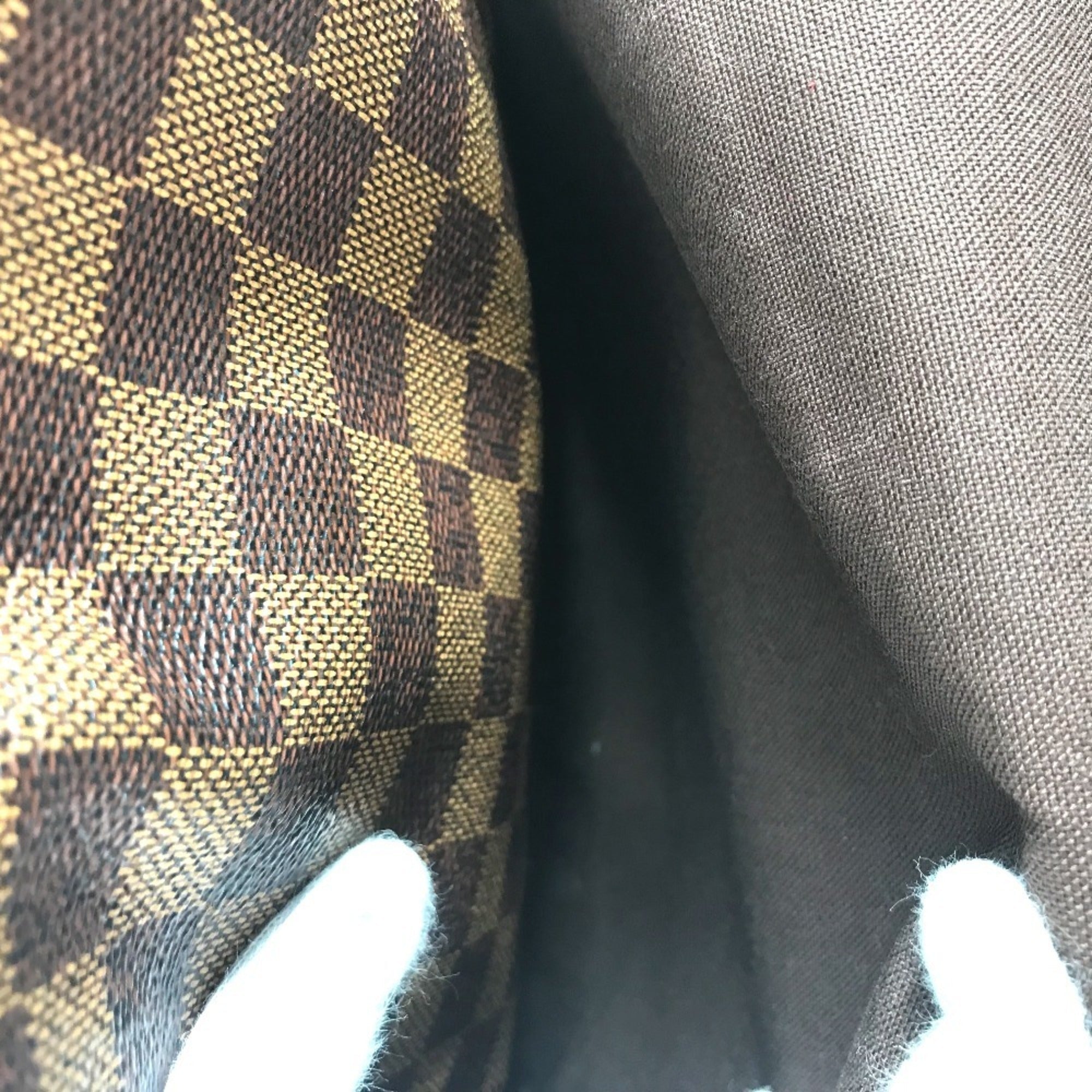 Louis Vuitton Damier Brown Ebene Damier Canvas Shoulder Bag
