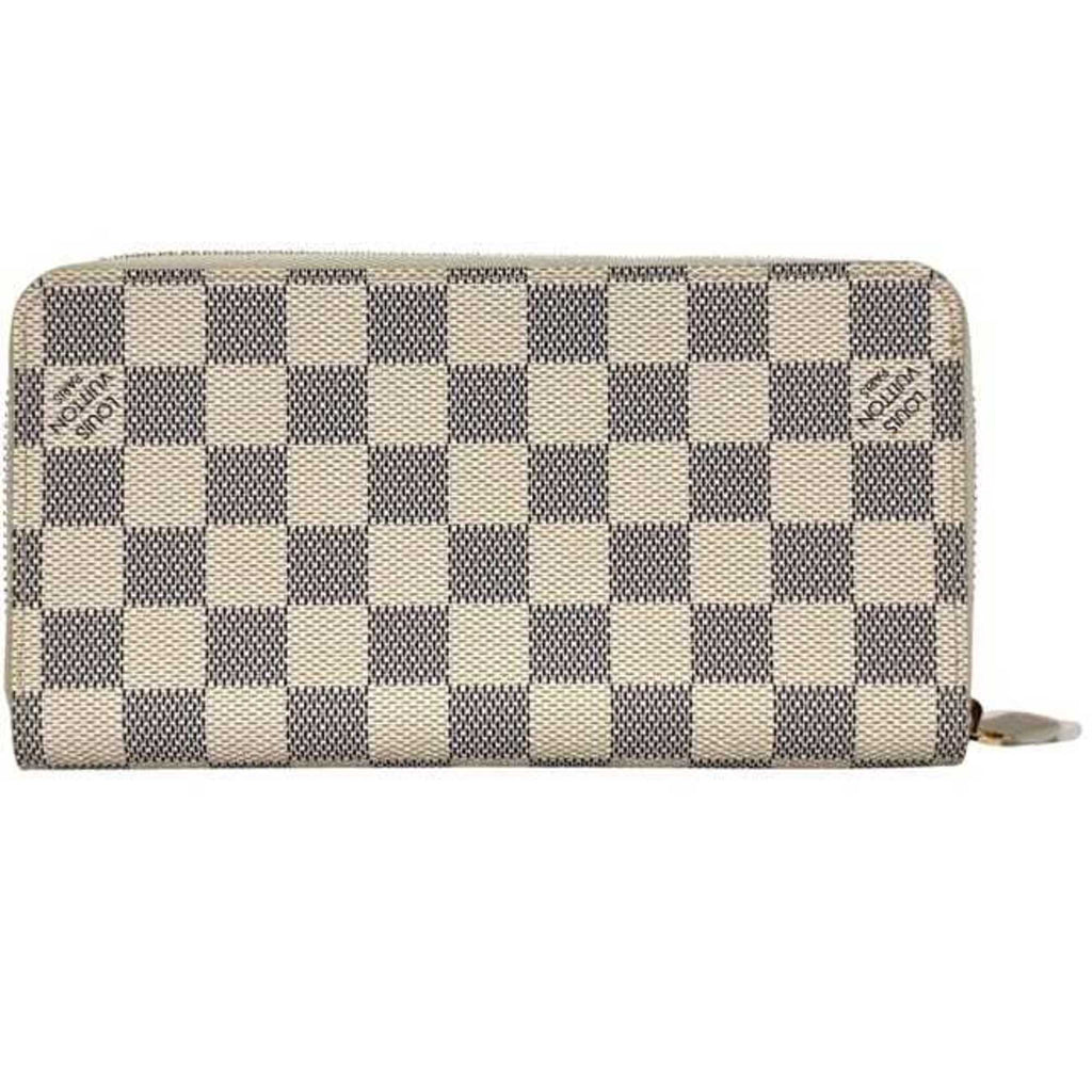 Louis Vuitton Damier Azur Gray White Damier Azur Long Wallet