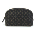 Louis Vuitton Dark Brown Fusain Monogram Idylle Canvas Pochette Pouch