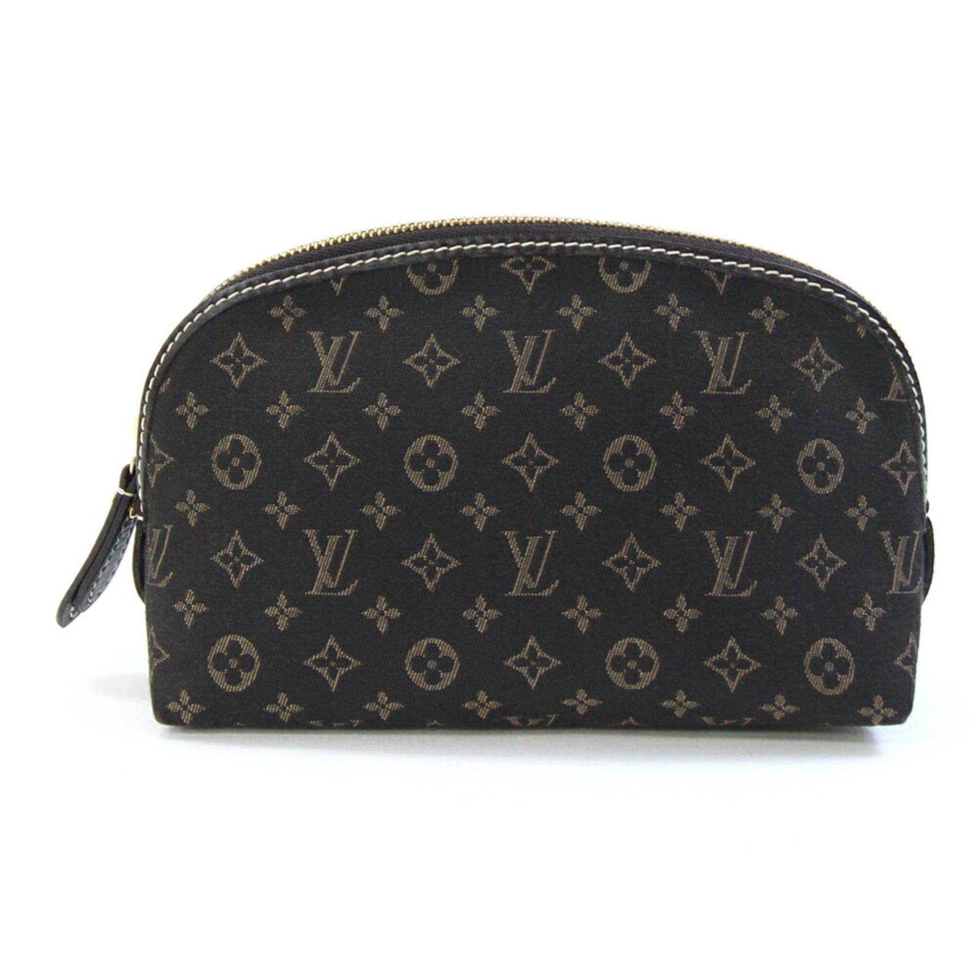 Louis Vuitton Dark Brown Fusain Monogram Idylle Canvas Pochette Pouch