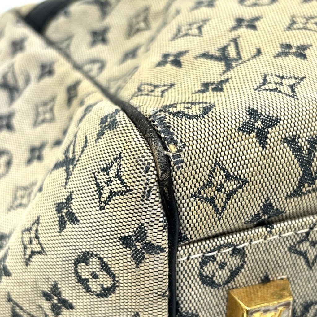 Louis Vuitton Galle Monogram Navy Monogram Mini Boston Bag Handbag