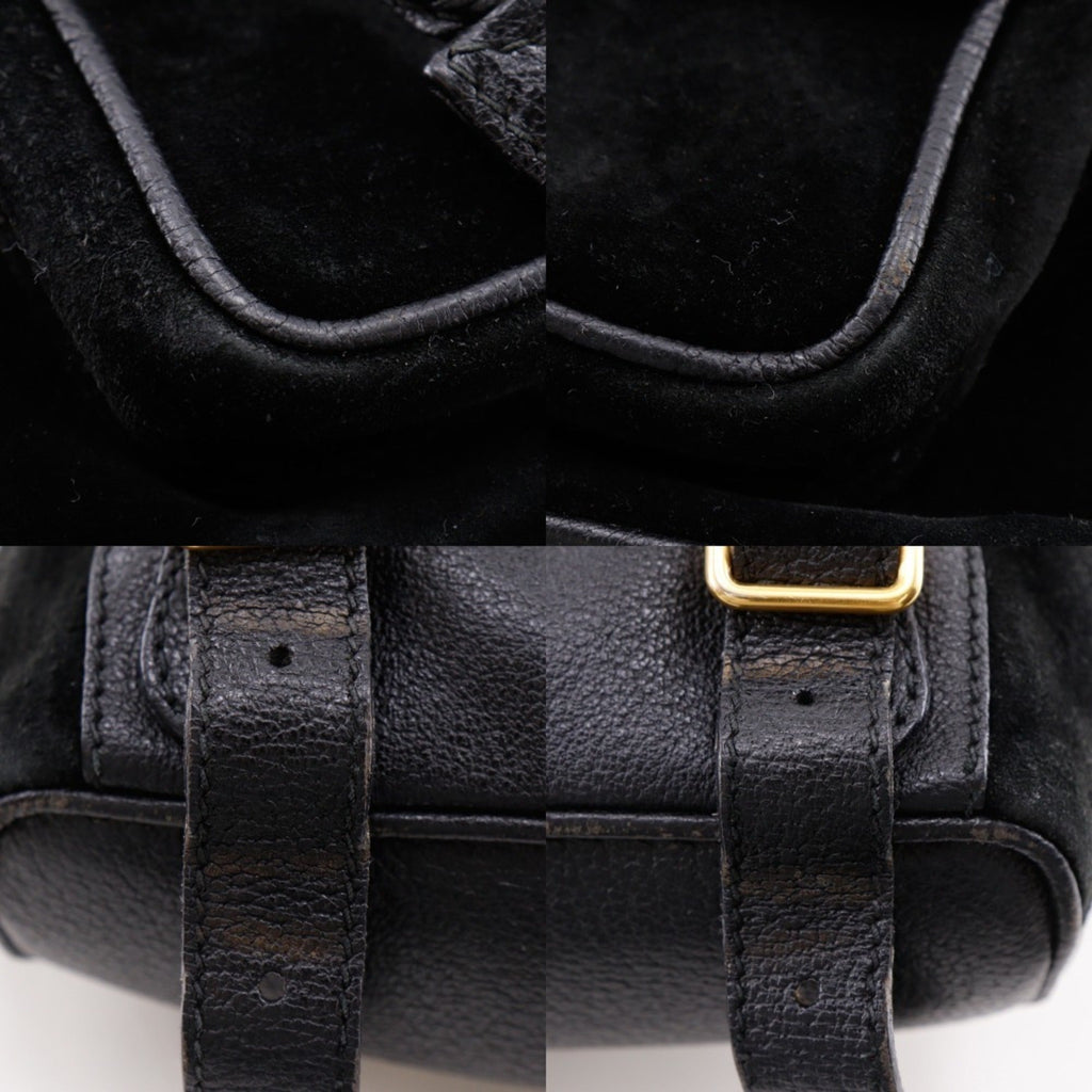 Gucci Black Suede Backpack (Pre-Owned)