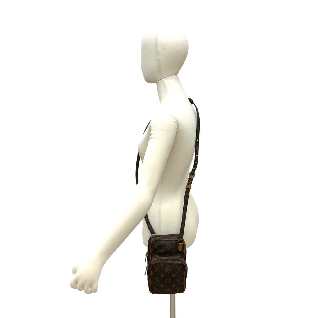 Louis Vuitton Brown Leather Pvc Pochette Shoulder Bag