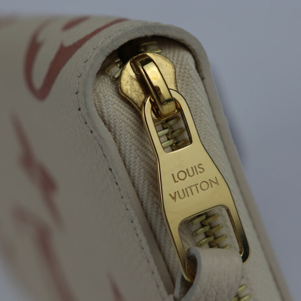 Louis Vuitton Cream Monogram Empreinte Long Wallet
