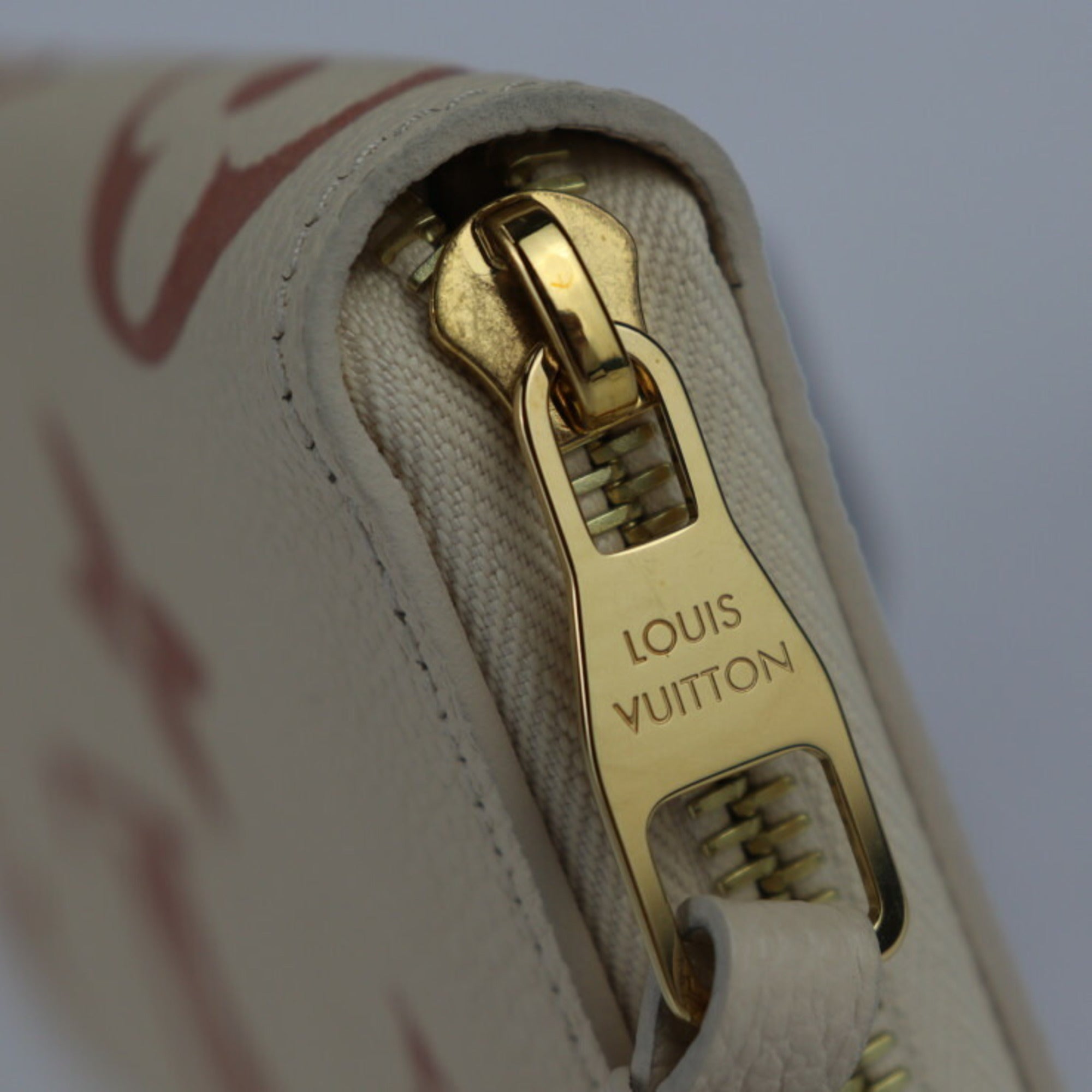 Louis Vuitton Cream Monogram Empreinte Long Wallet