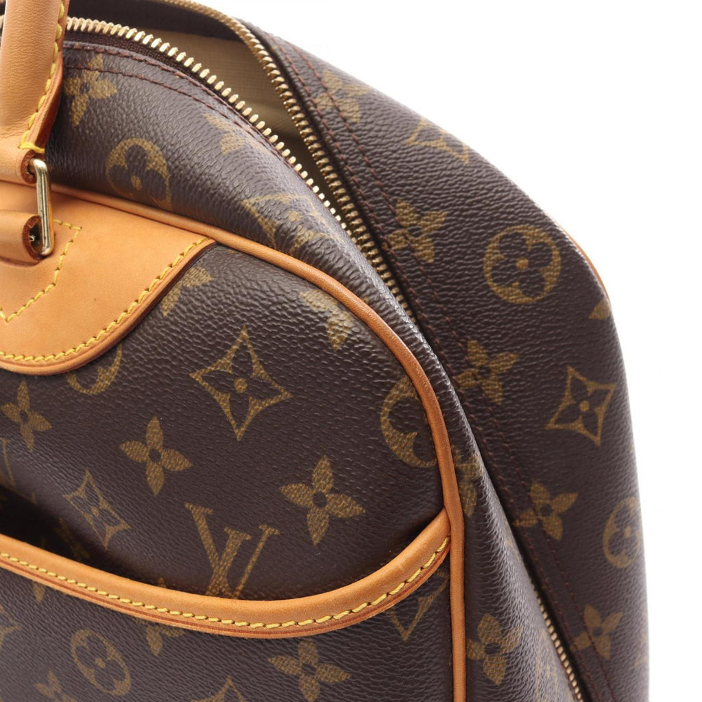 Louis Vuitton Brown Coated Canvas Leather Handbag