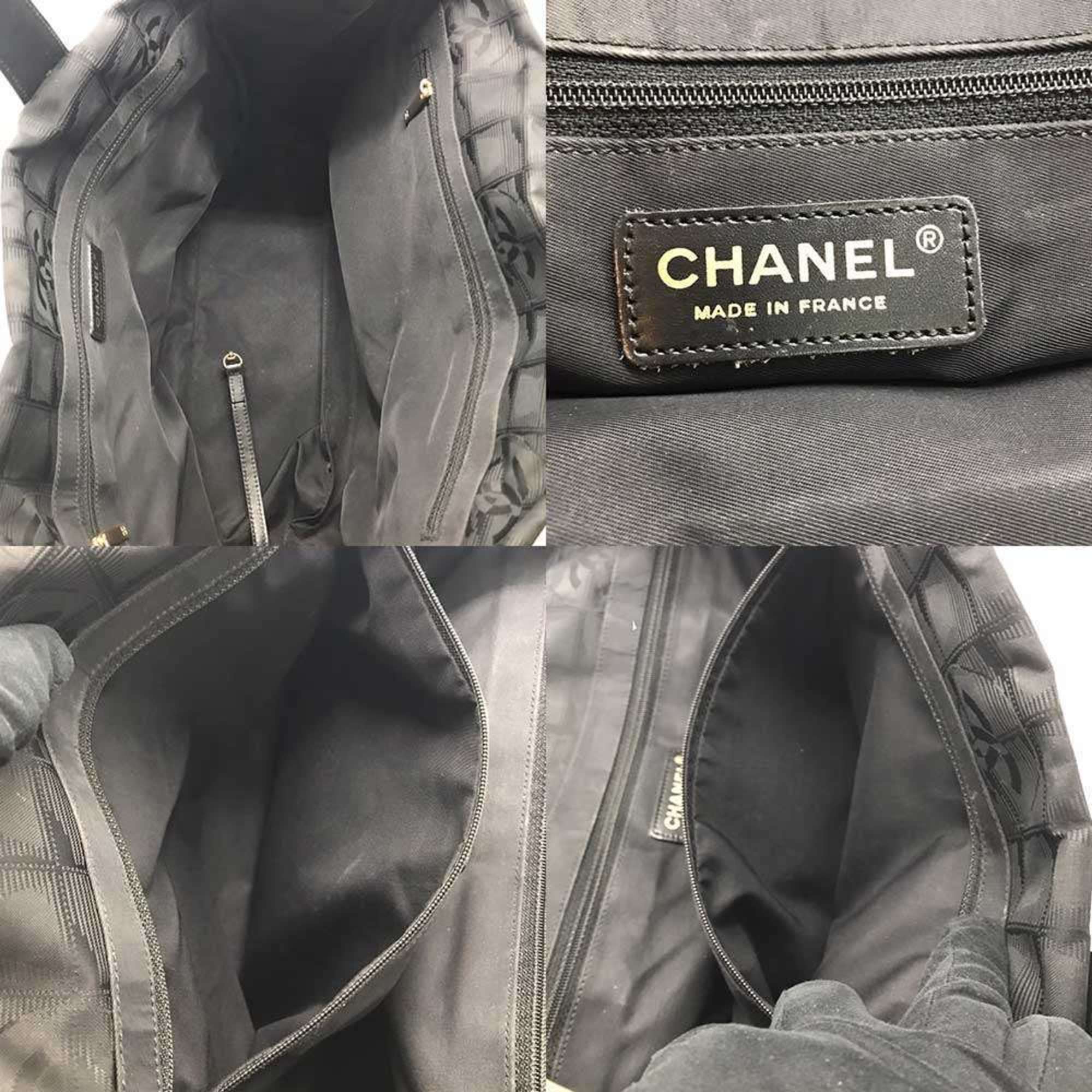 Chanel Black Nylon Tote Bag