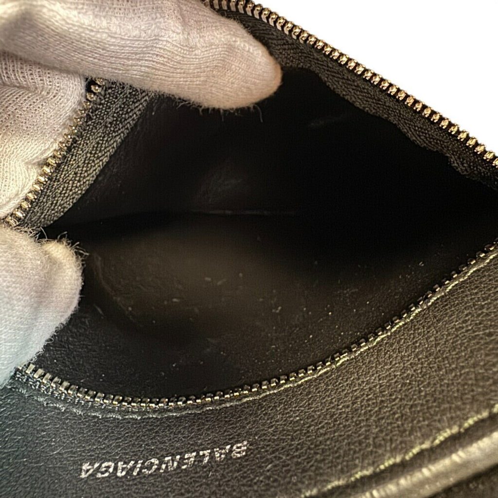 Balenciaga Black Leather Hand