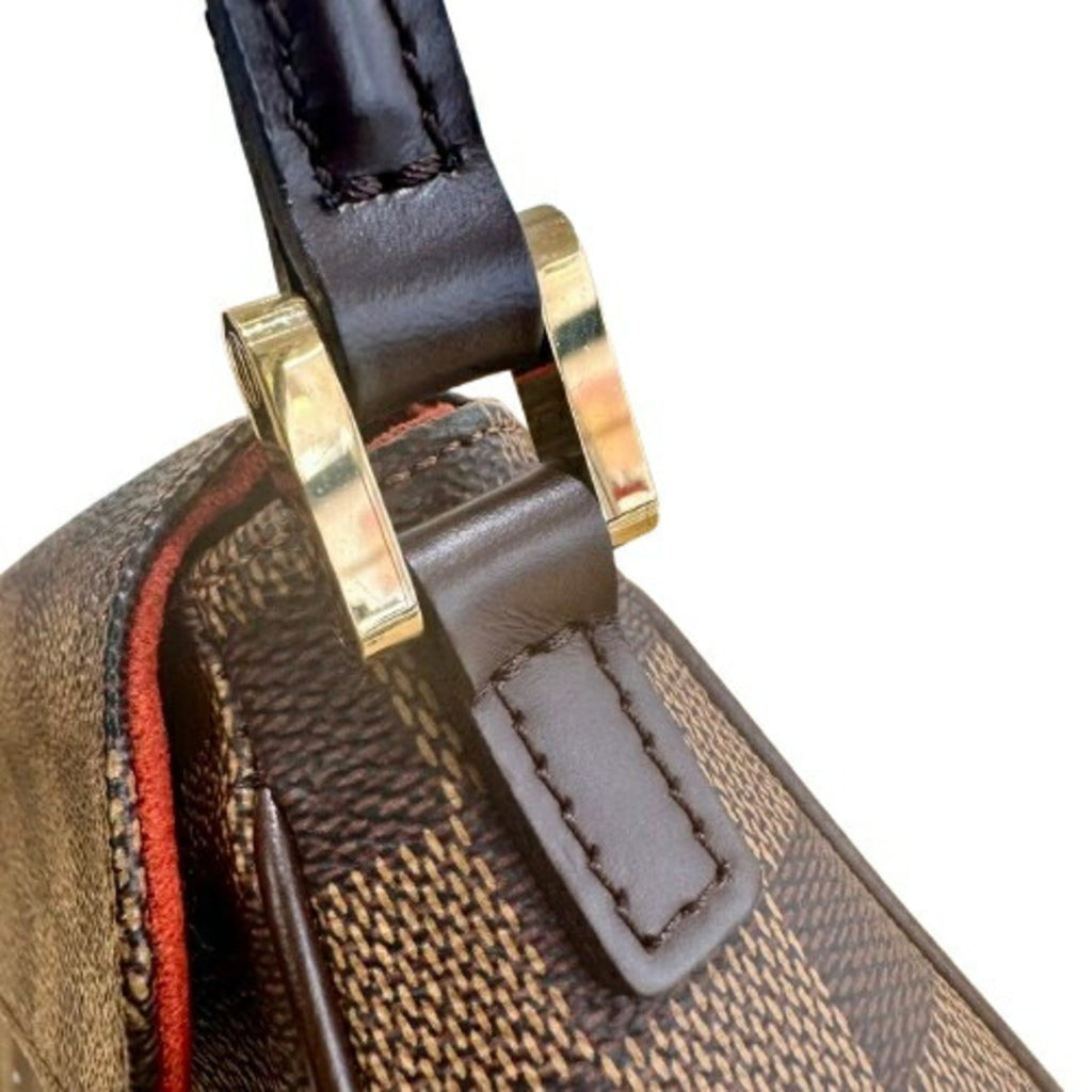 Louis Vuitton Damier Graphite Brown Leather Handbag