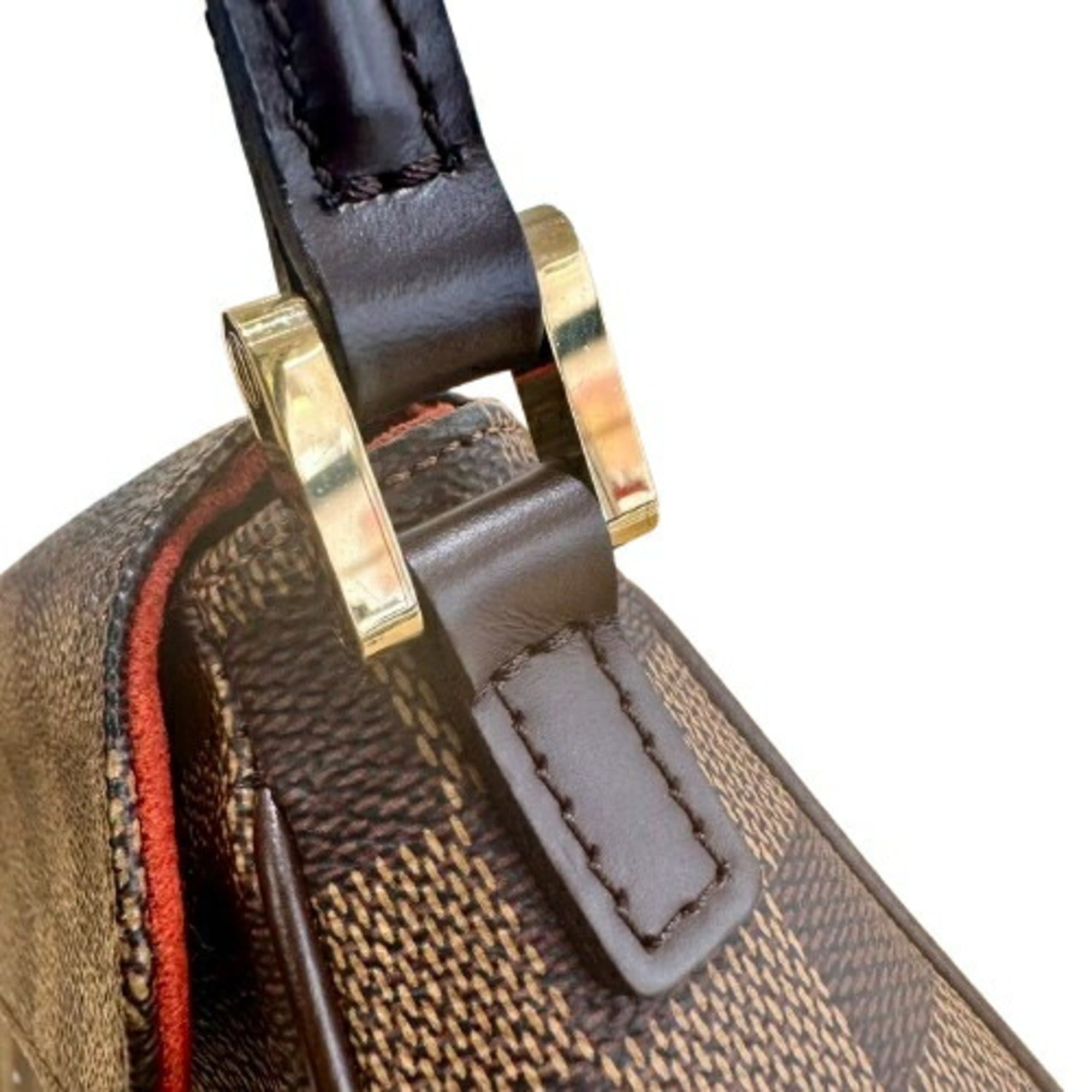 Louis Vuitton Damier Graphite Brown Leather Handbag