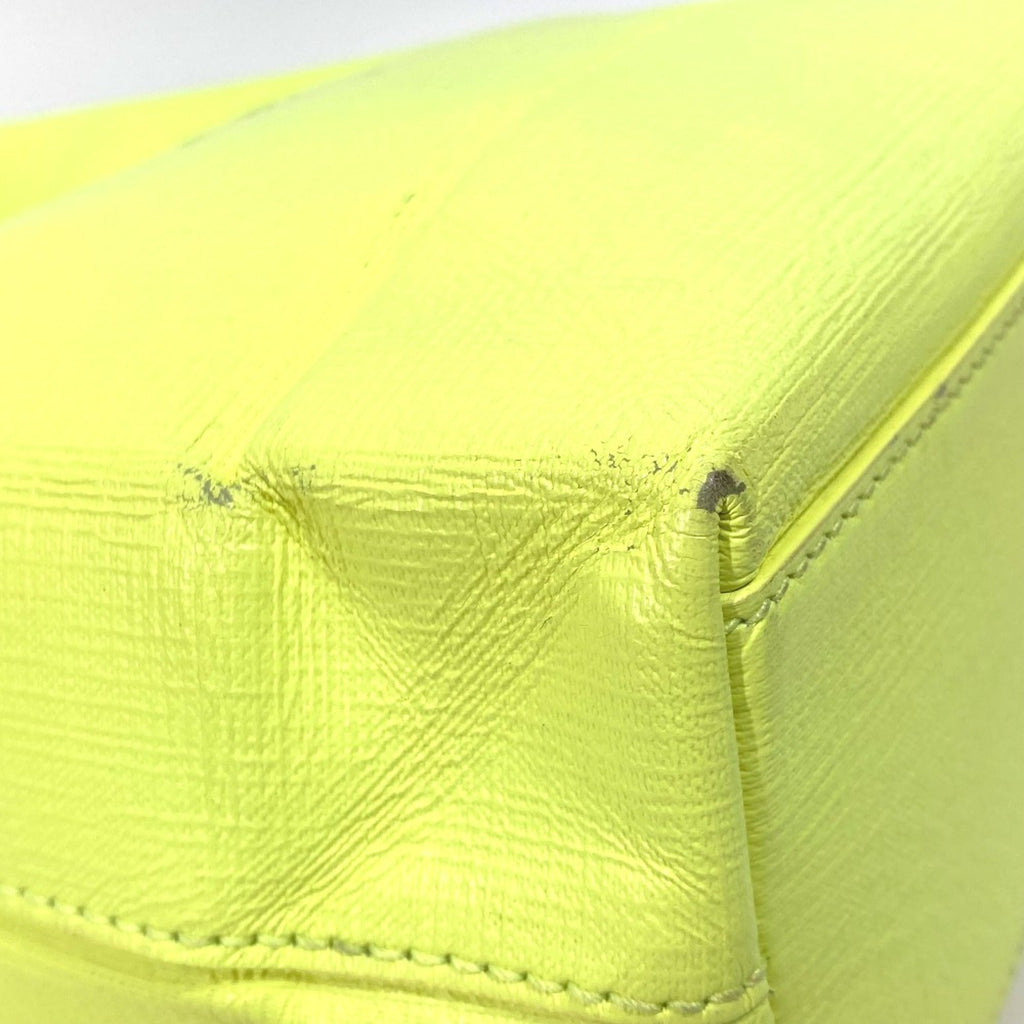 Balenciaga Yellow Leather Tote