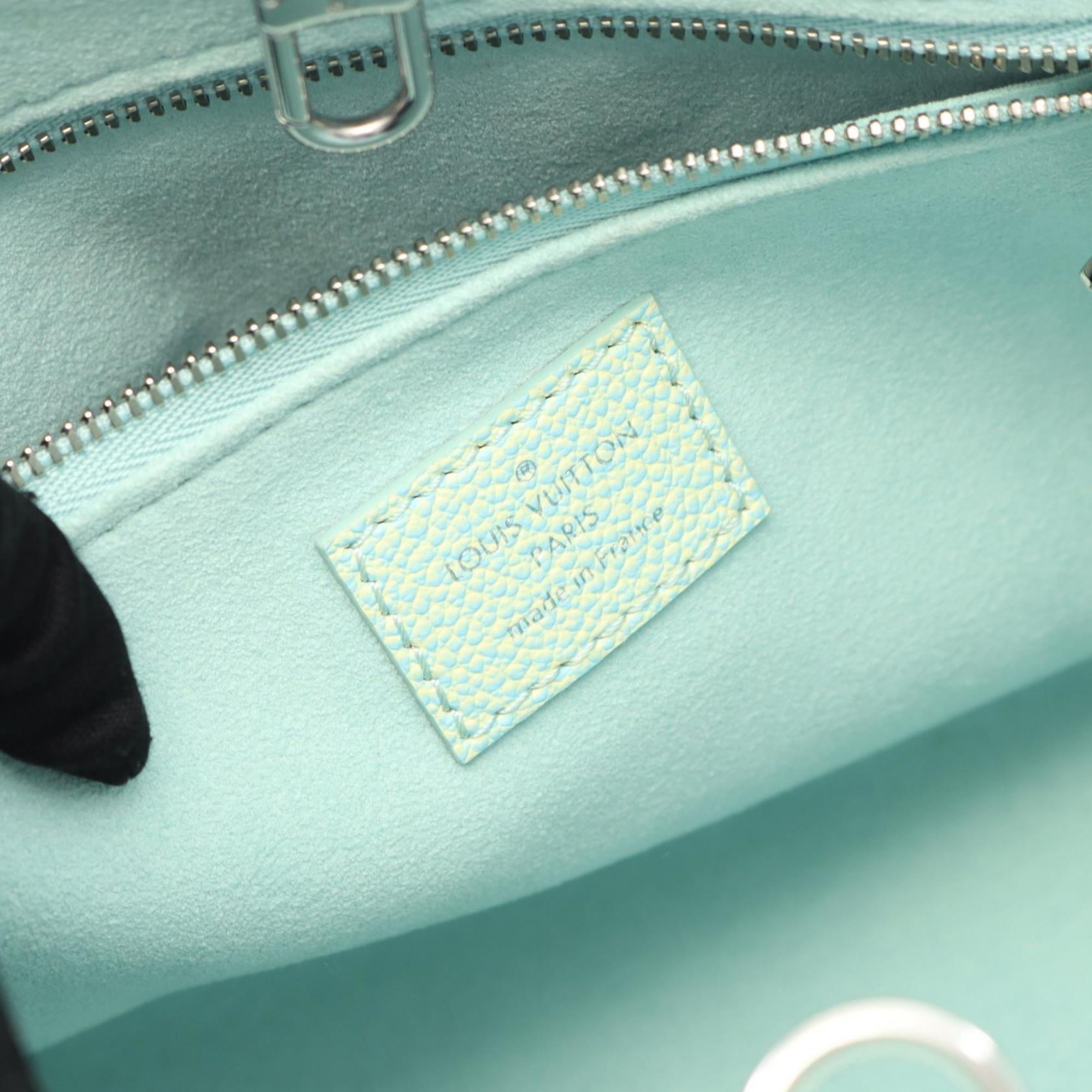 Louis Vuitton Blue Yellow Monogram Empreinte Handbag