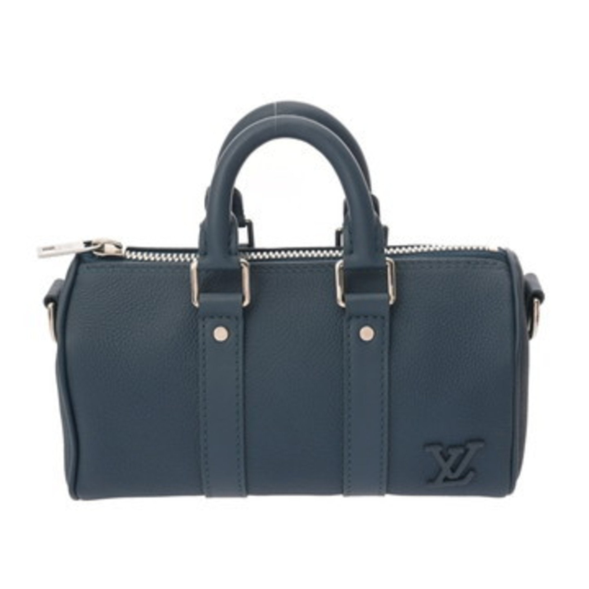 Louis Vuitton Blue Leather Handbag