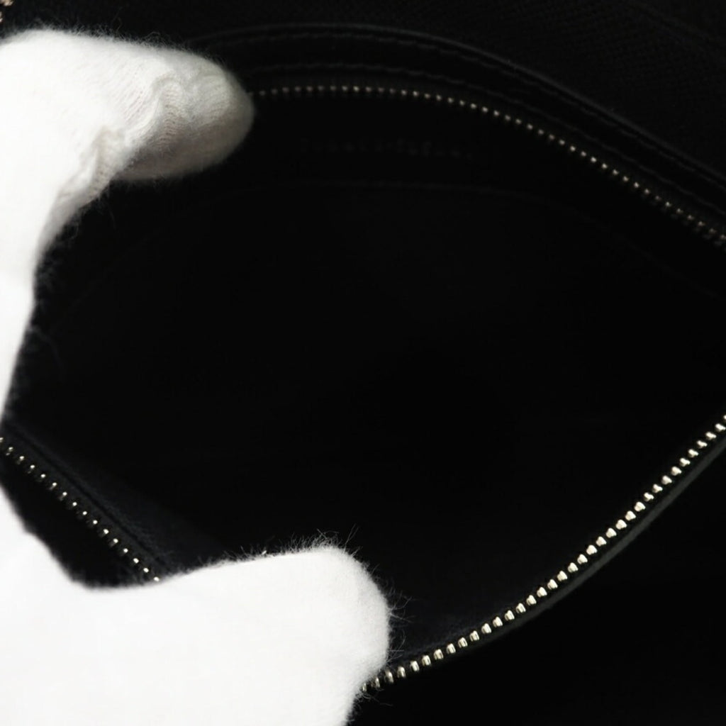 Gucci Black Gray Coated Canvas Shoulder Bag (Pre-Owned)