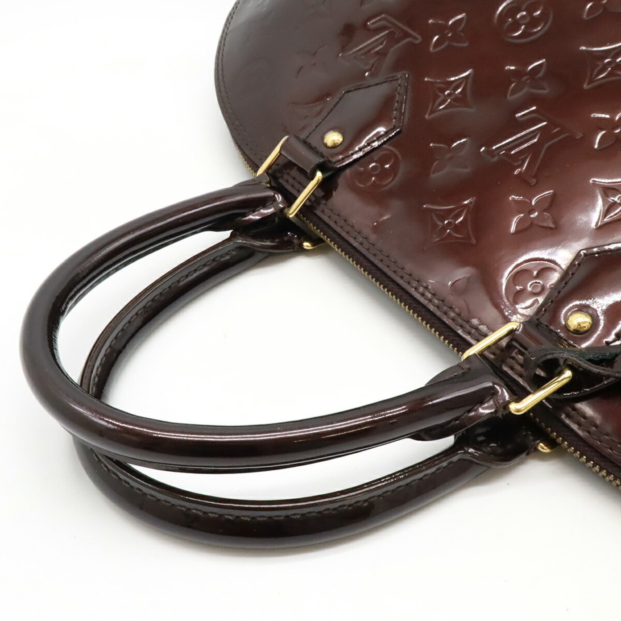 Louis Vuitton Amarante Patent Leather Handbag