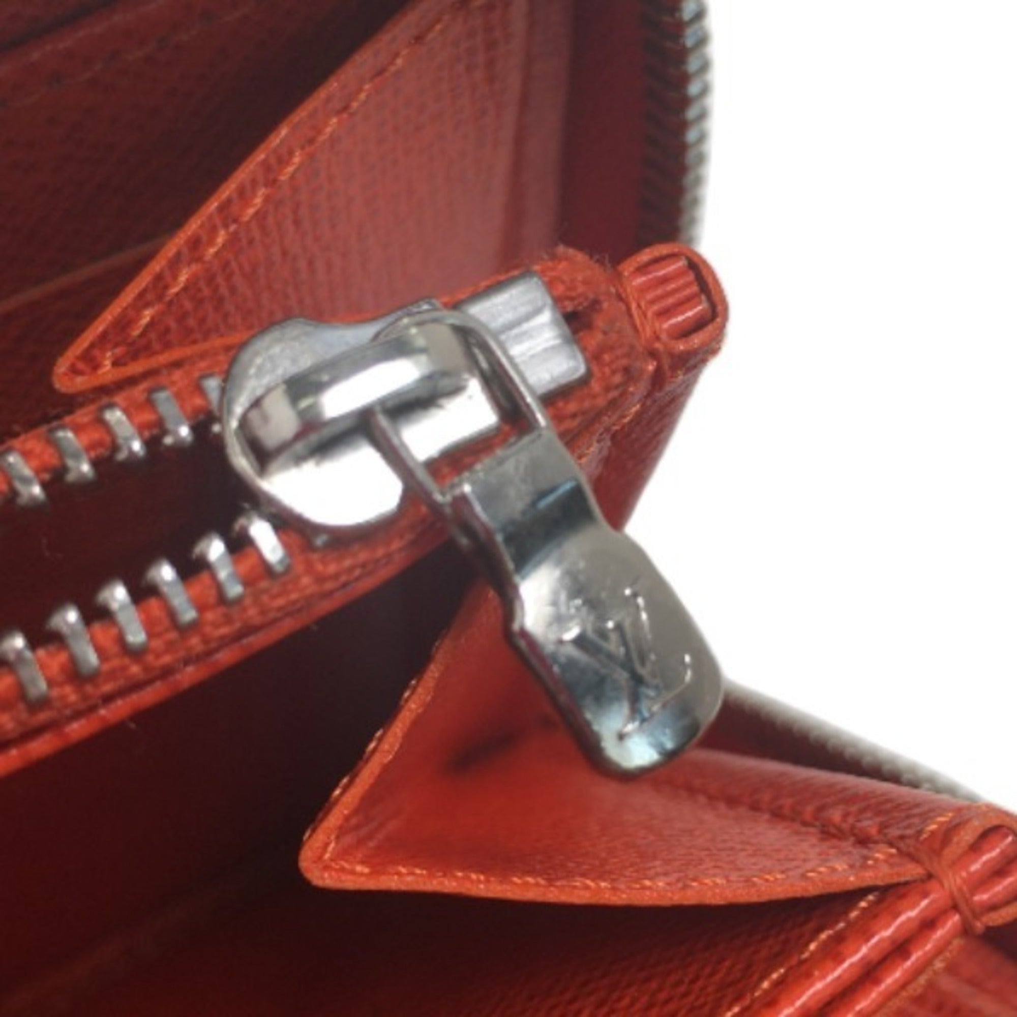 Louis Vuitton Epi Orange Epi Leather Long Wallet