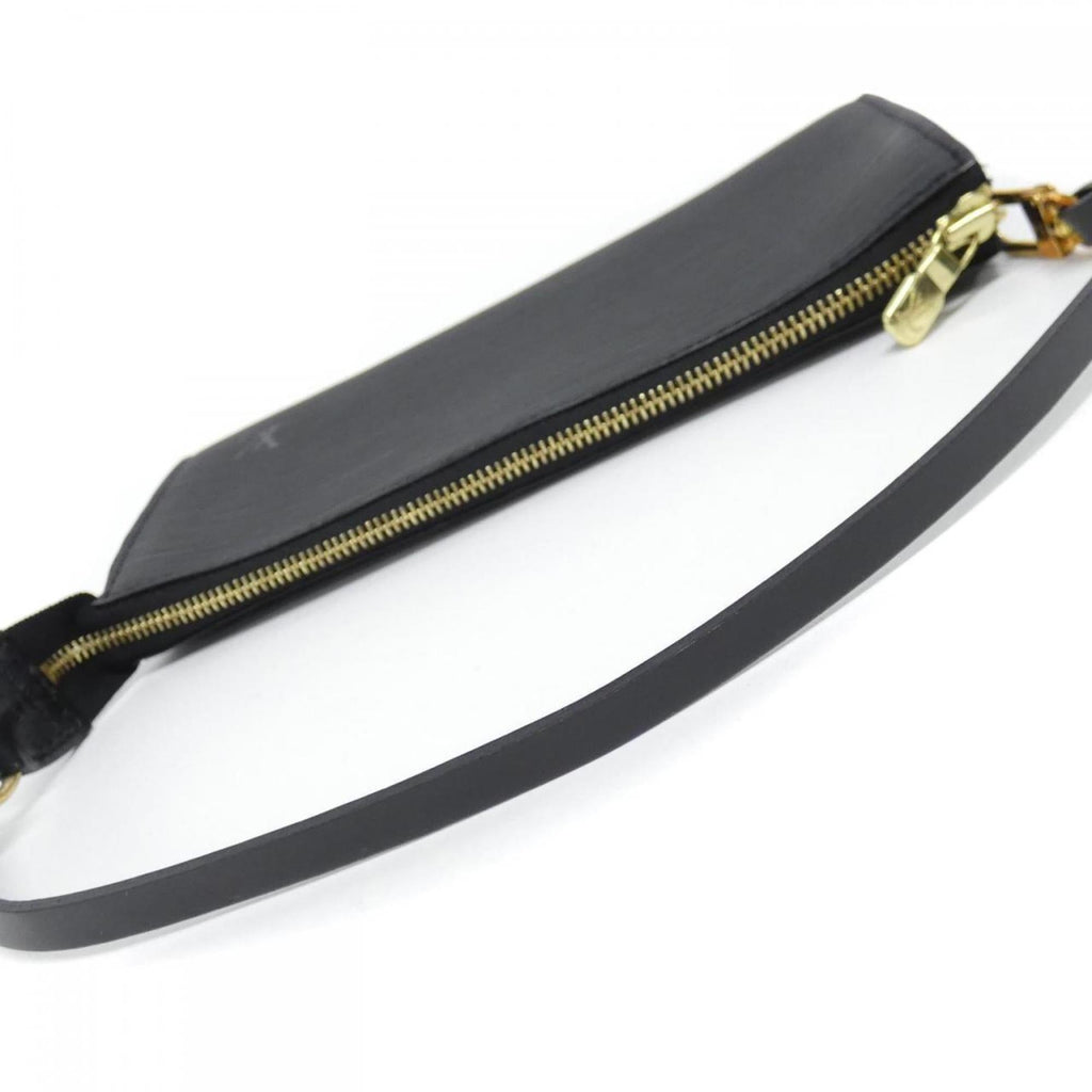 Louis Vuitton Black Leather Pochette Pouch