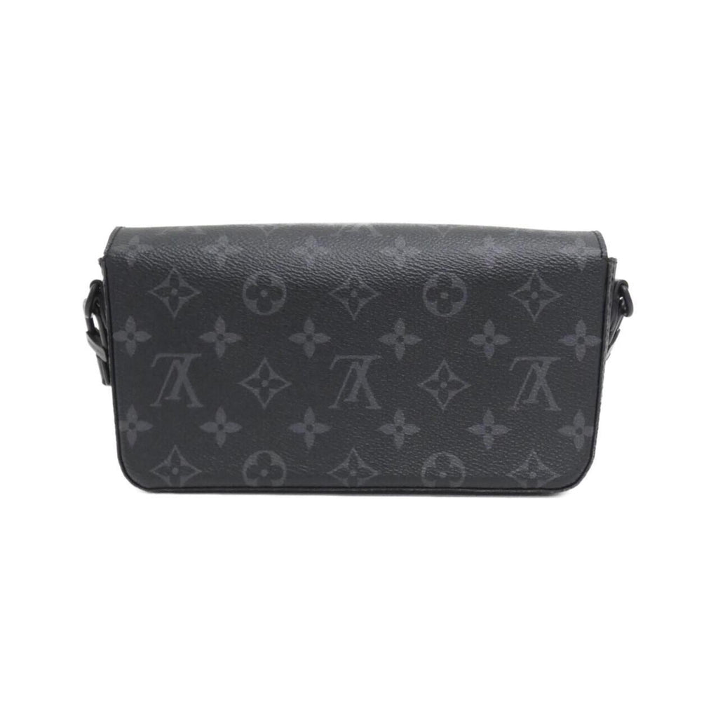 Louis Vuitton Black Coated Canvas Shoulder Bag
