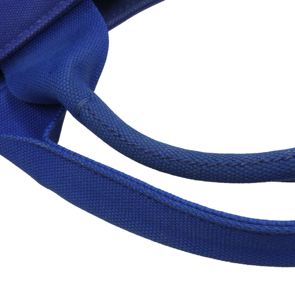 Prada Blue Canvas Handbag Tote Bag