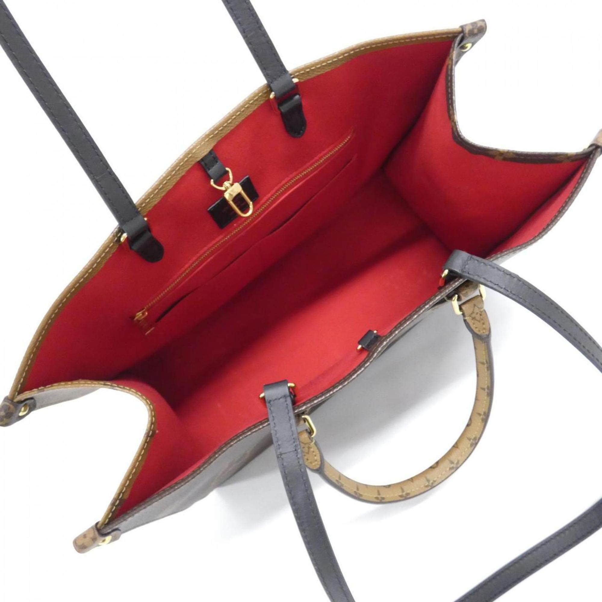 Louis Vuitton Marron Coated Canvas Handbag
