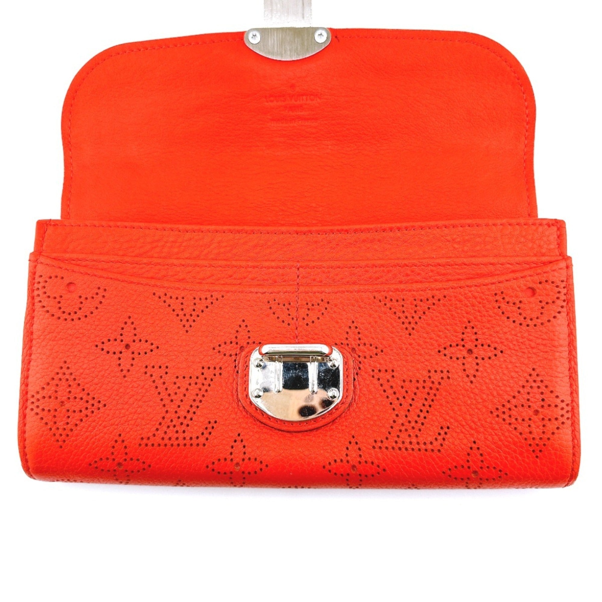 Louis Vuitton Corail Mahina Leather Long Wallet