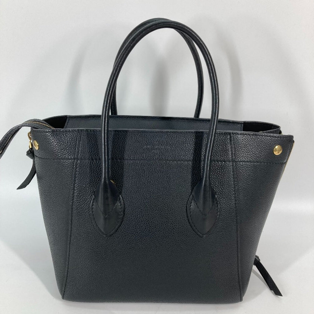 Louis Vuitton Black Noir Leather Handbag Shoulder Bag Tote Bag