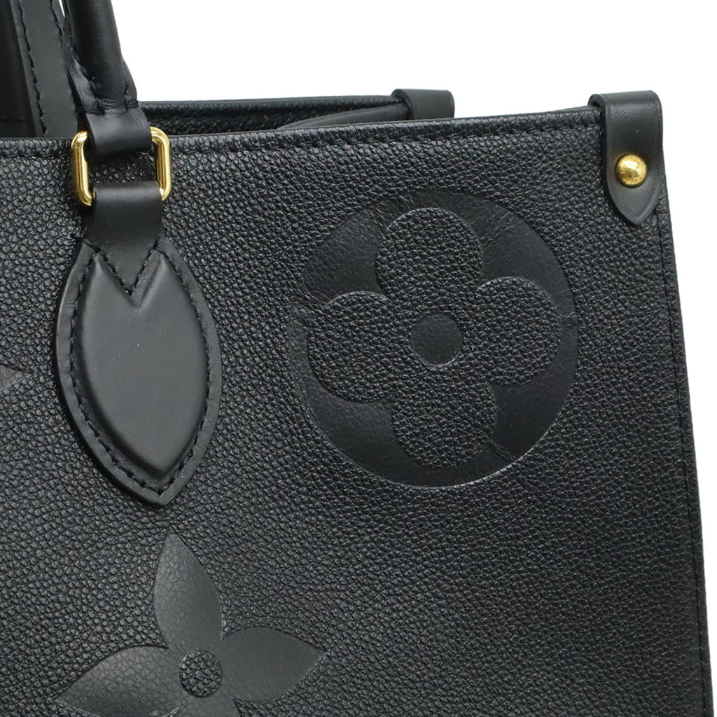 Louis Vuitton Noir Monogram Empreinte Leather Shoulder Bag Tote Bag
