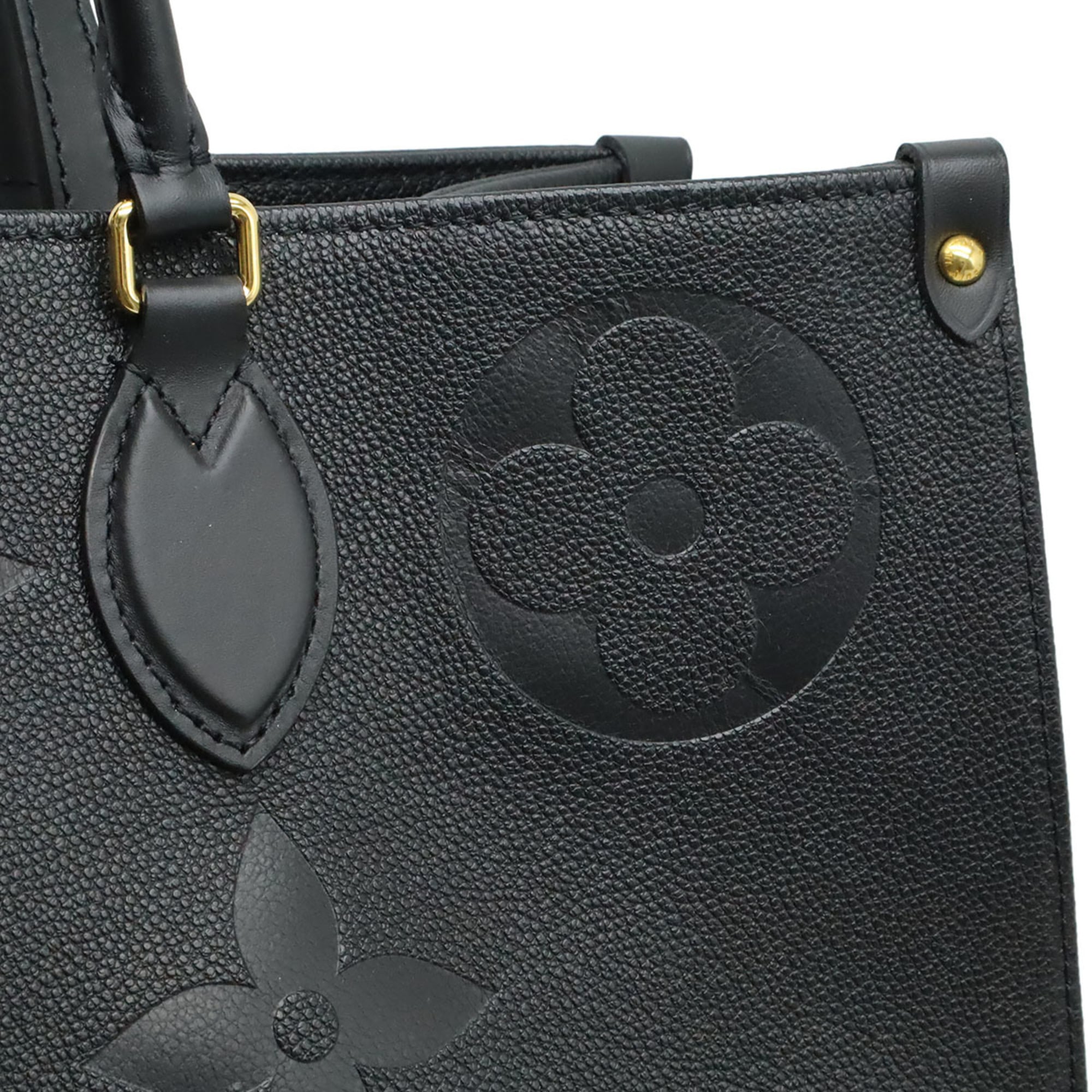 Louis Vuitton Noir Monogram Empreinte Leather Shoulder Bag Tote Bag