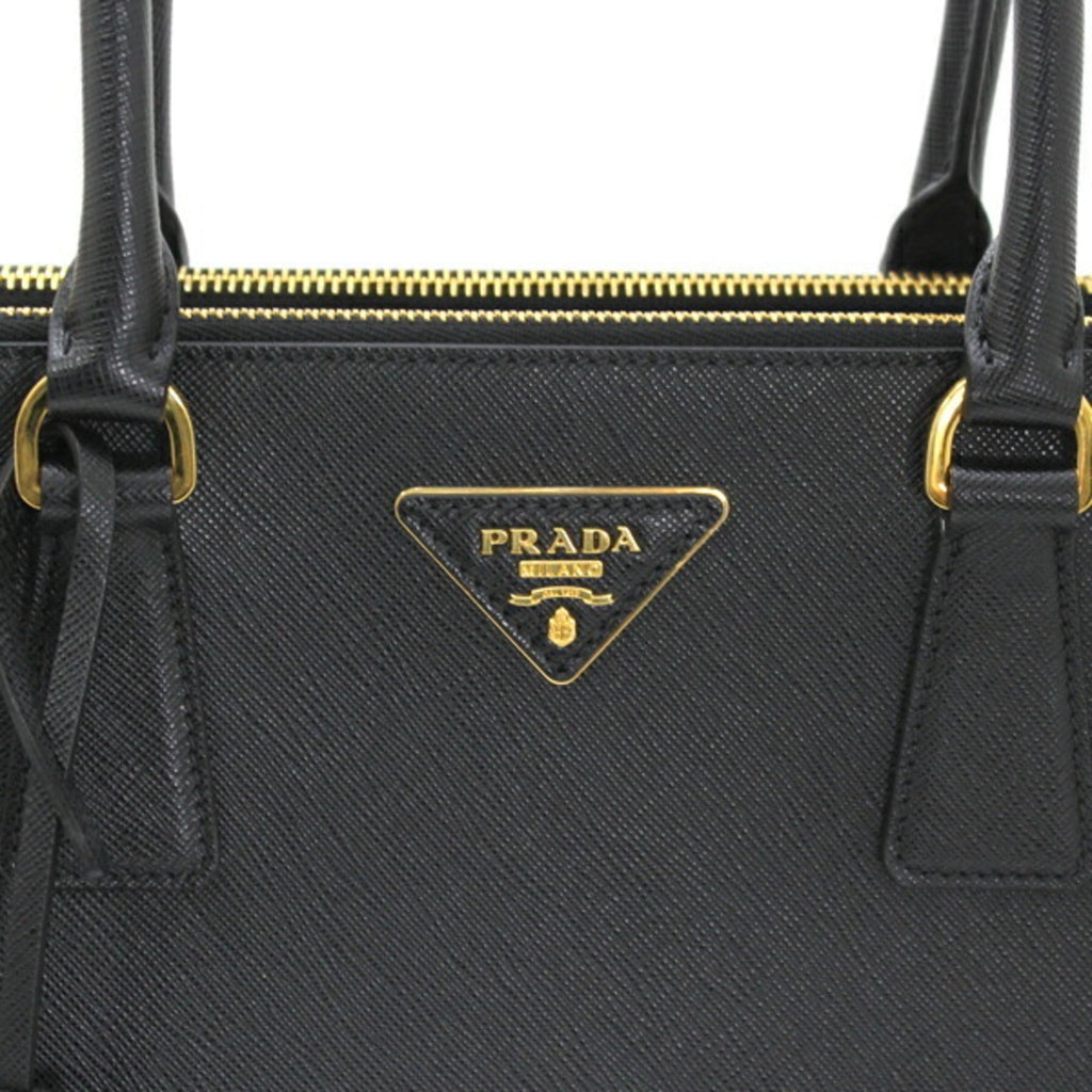 Prada Black Nero Saffiano Lux Handbag Shoulder Bag Tote Bag