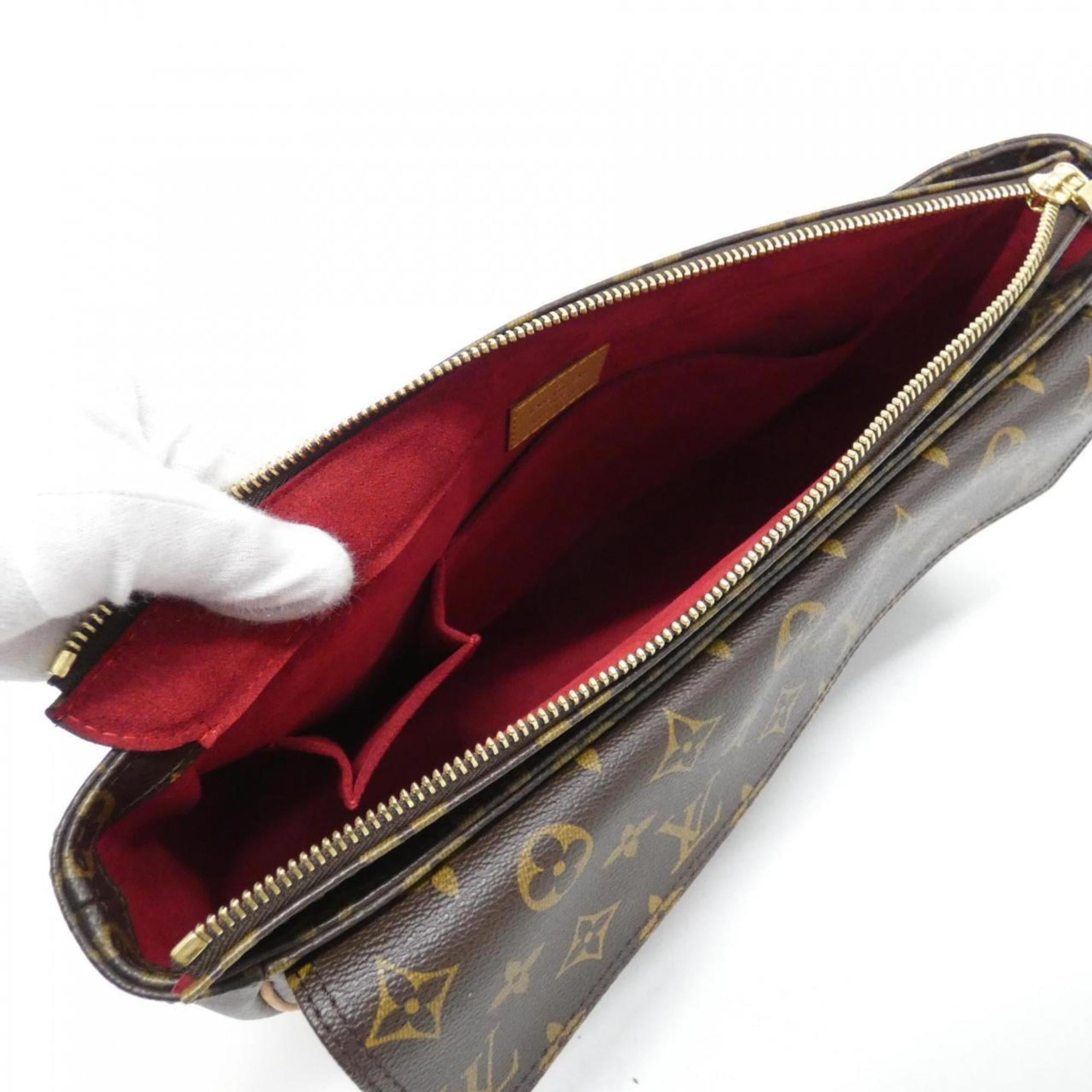 Louis Vuitton Monogram Brown Coated Canvas Shoulder Bag