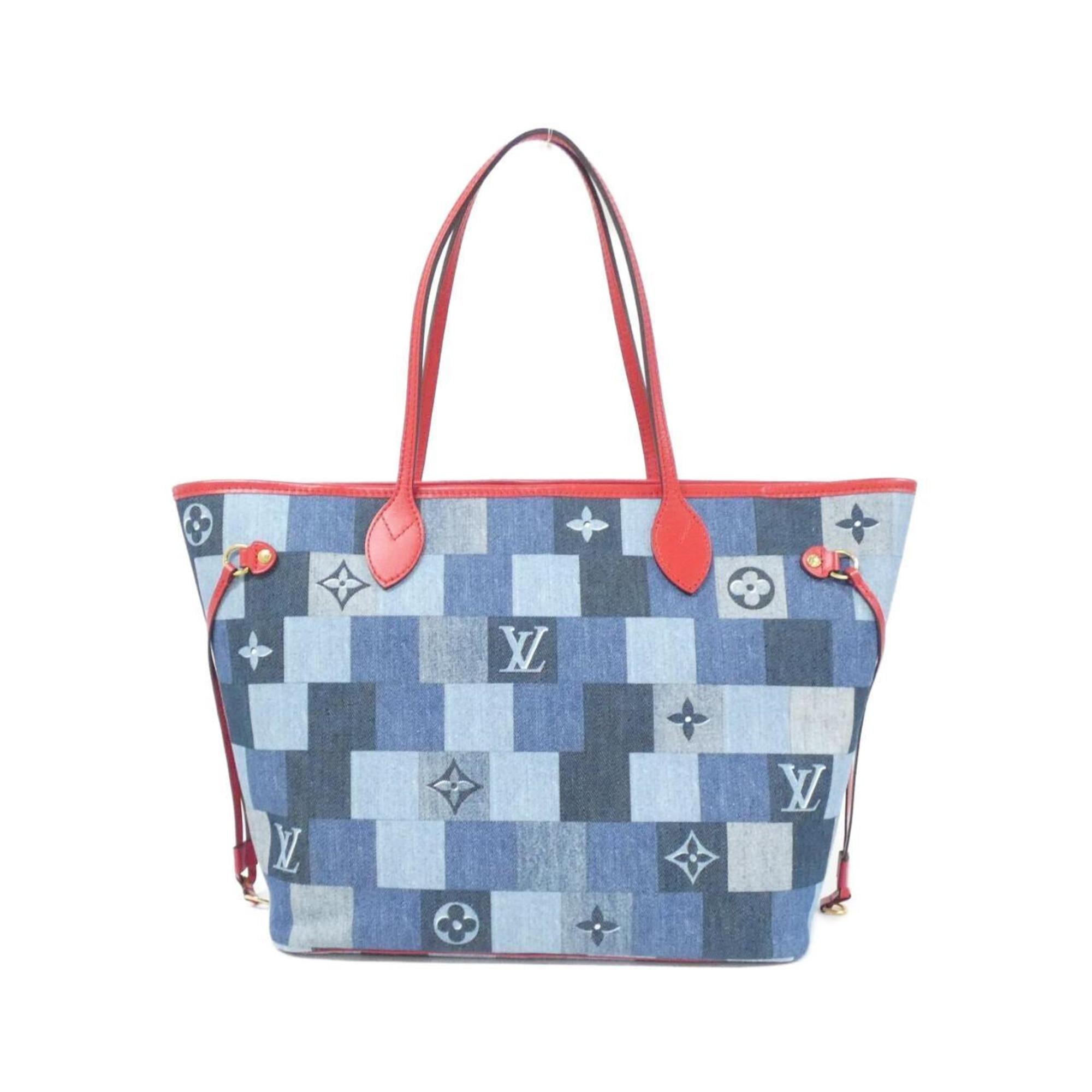 Louis Vuitton Blue Canvas Handbag