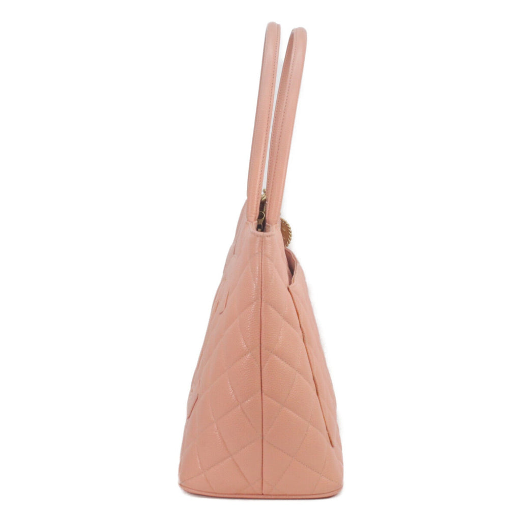Chanel Pink Grained Calfskin Tote Bag