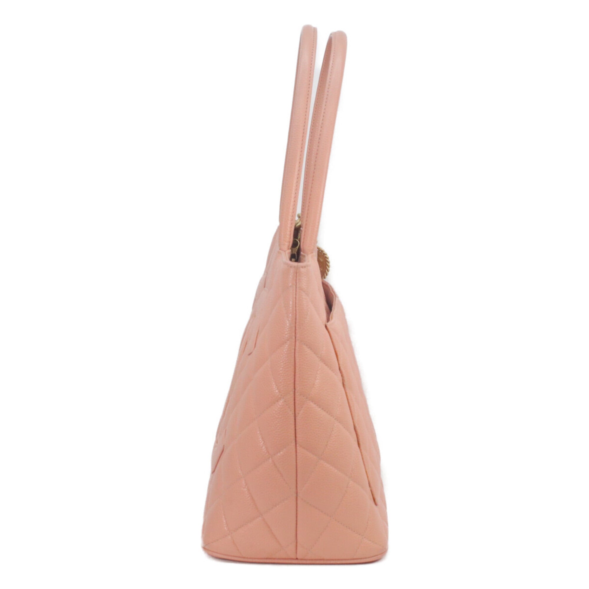 Chanel Pink Grained Calfskin Tote Bag