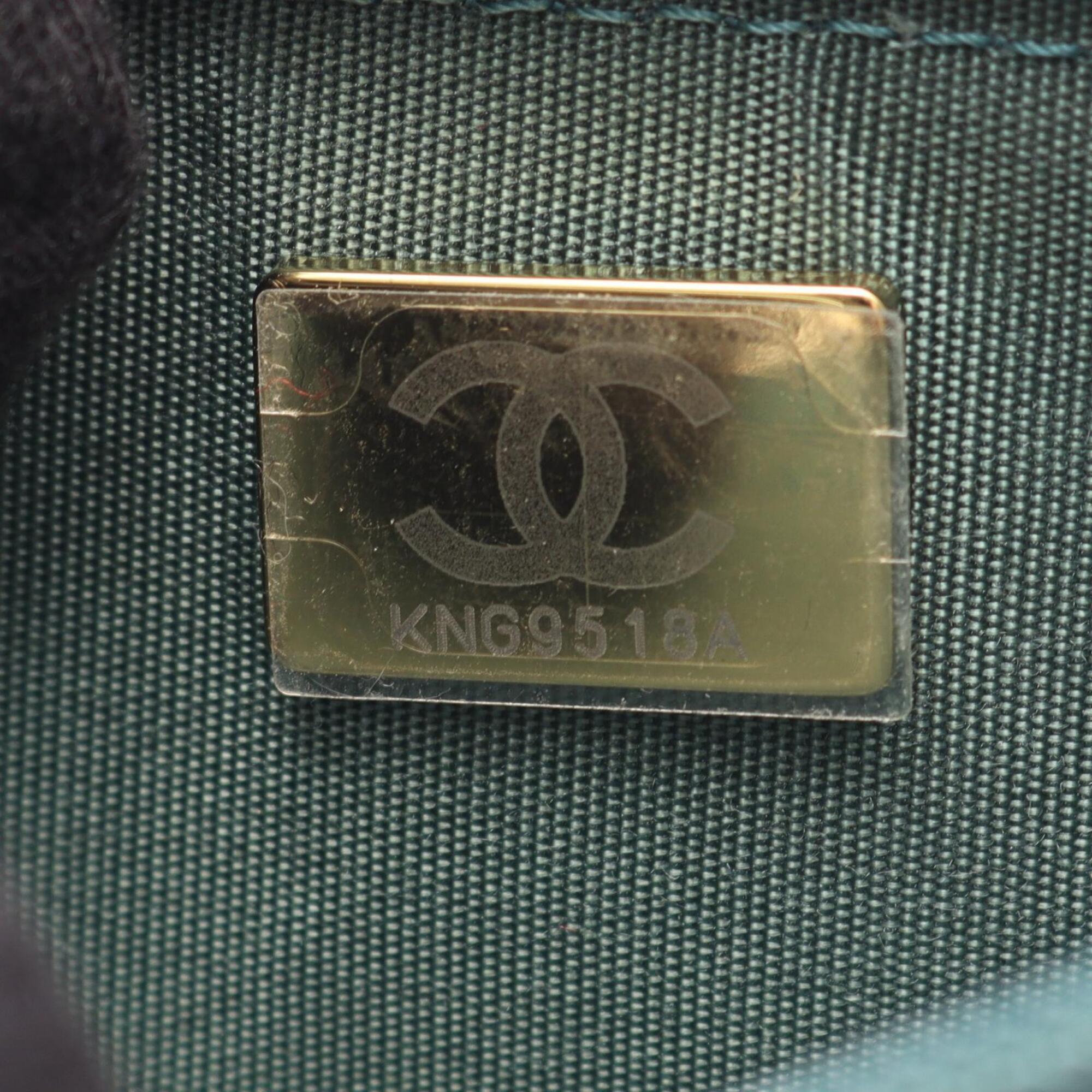 Chanel Green Leather Handbag Shoulder Bag