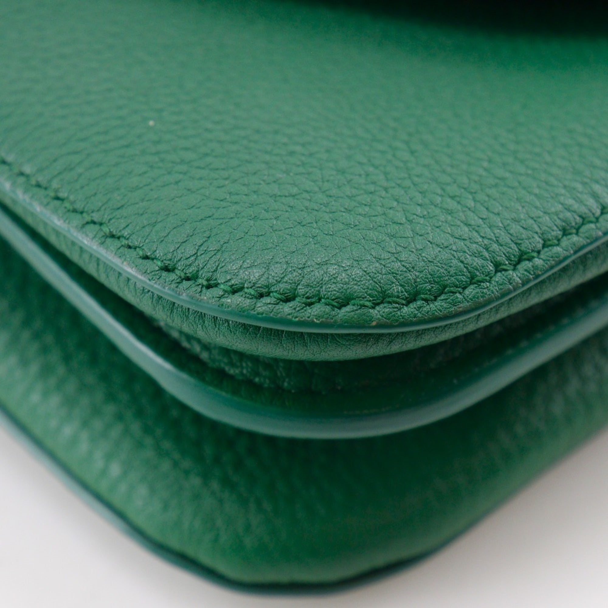 Bottega Veneta Green Leather Shoulder Bag